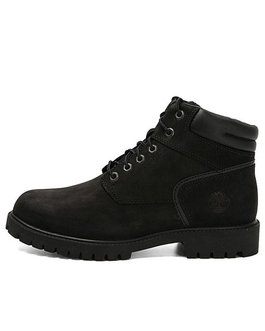 Timberland Black Heritage Casual Walking Wide-Fit Boots Nubuck for men