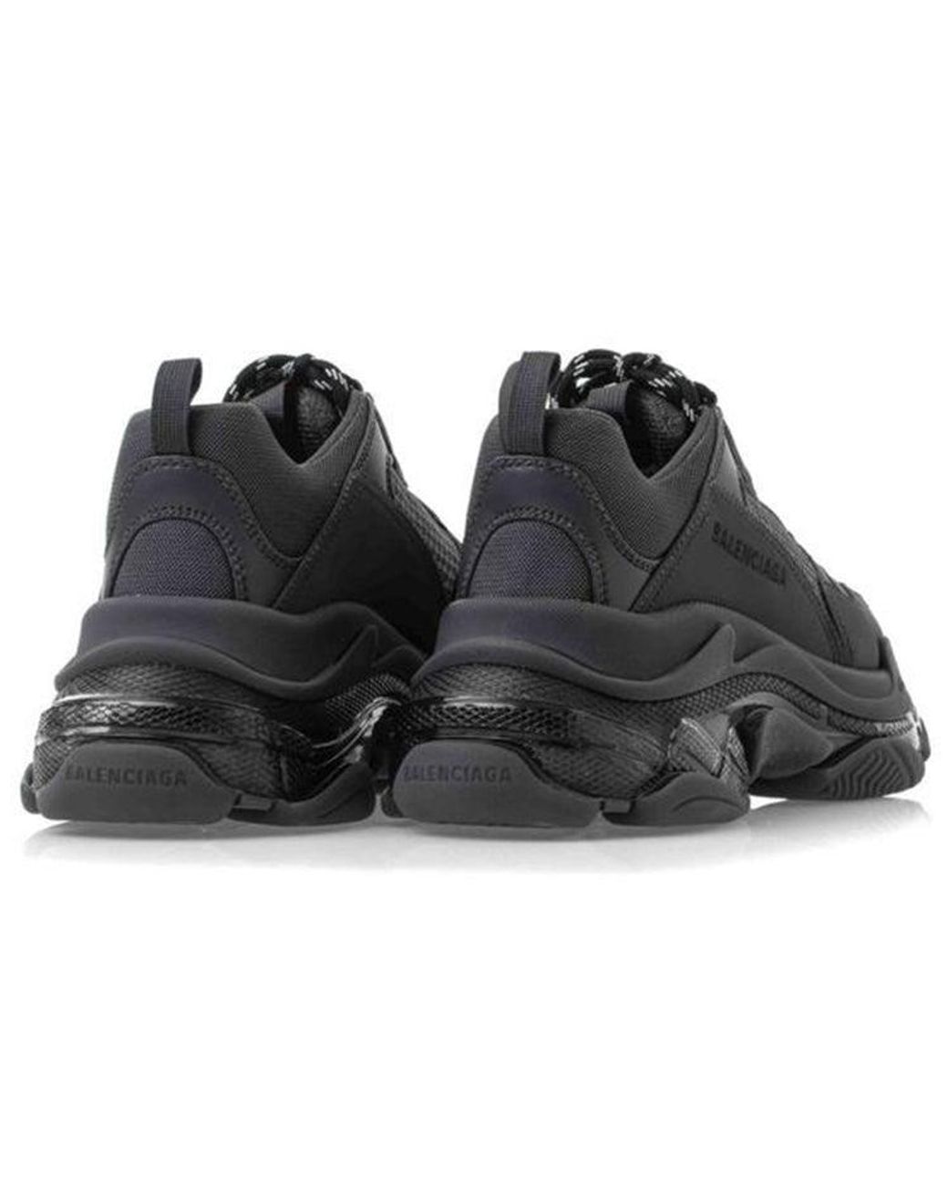 Balenciaga Black (Wmns) Triple S Sneaker 'Clear Sole Deep'