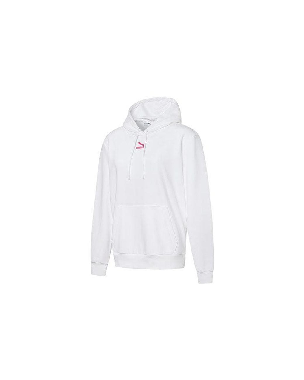 PUMA White (Wmns) Hoody Logo Printing Sports Drawstring Hoodie