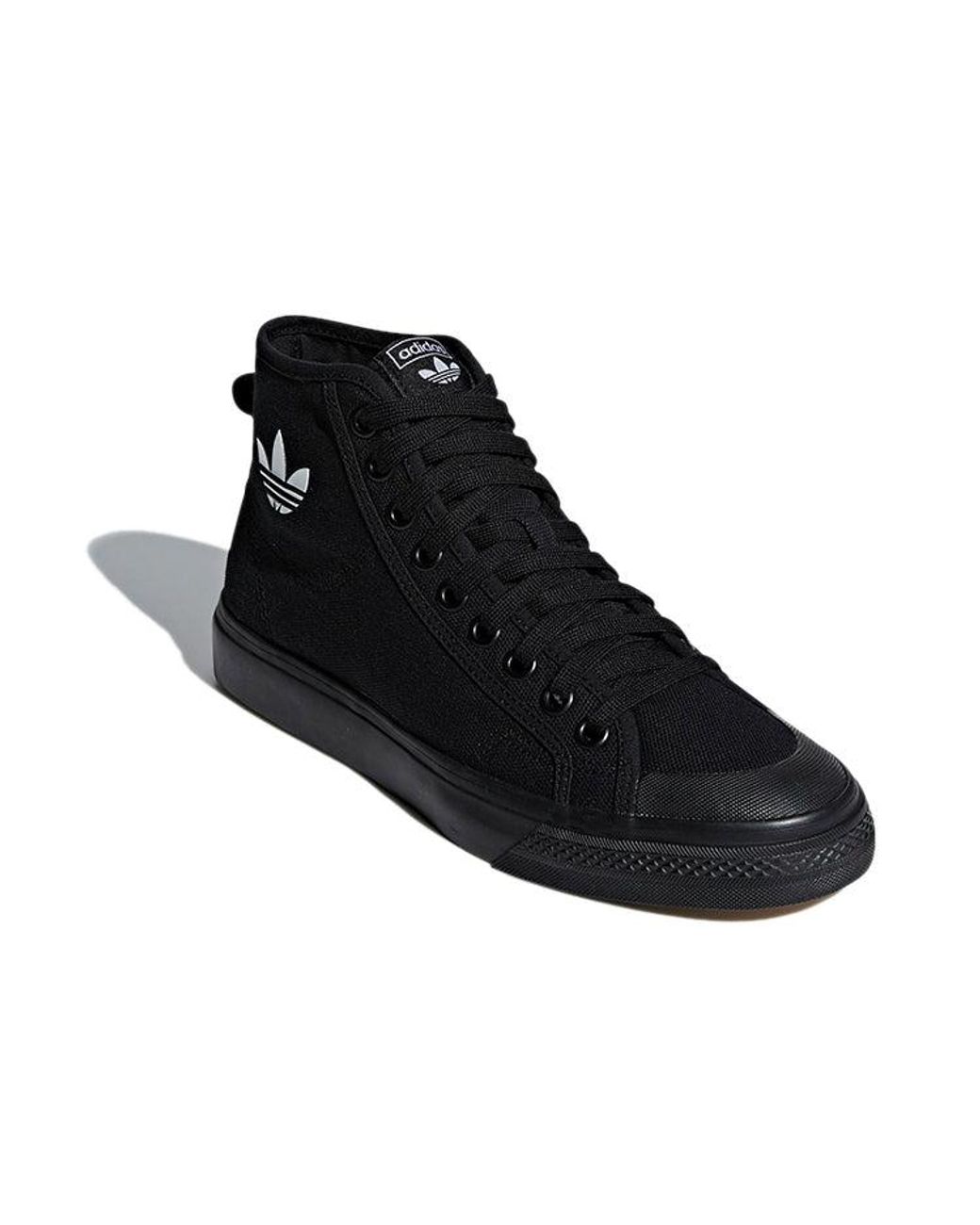 Adidas Black Nizza Hi Top Logo' for men
