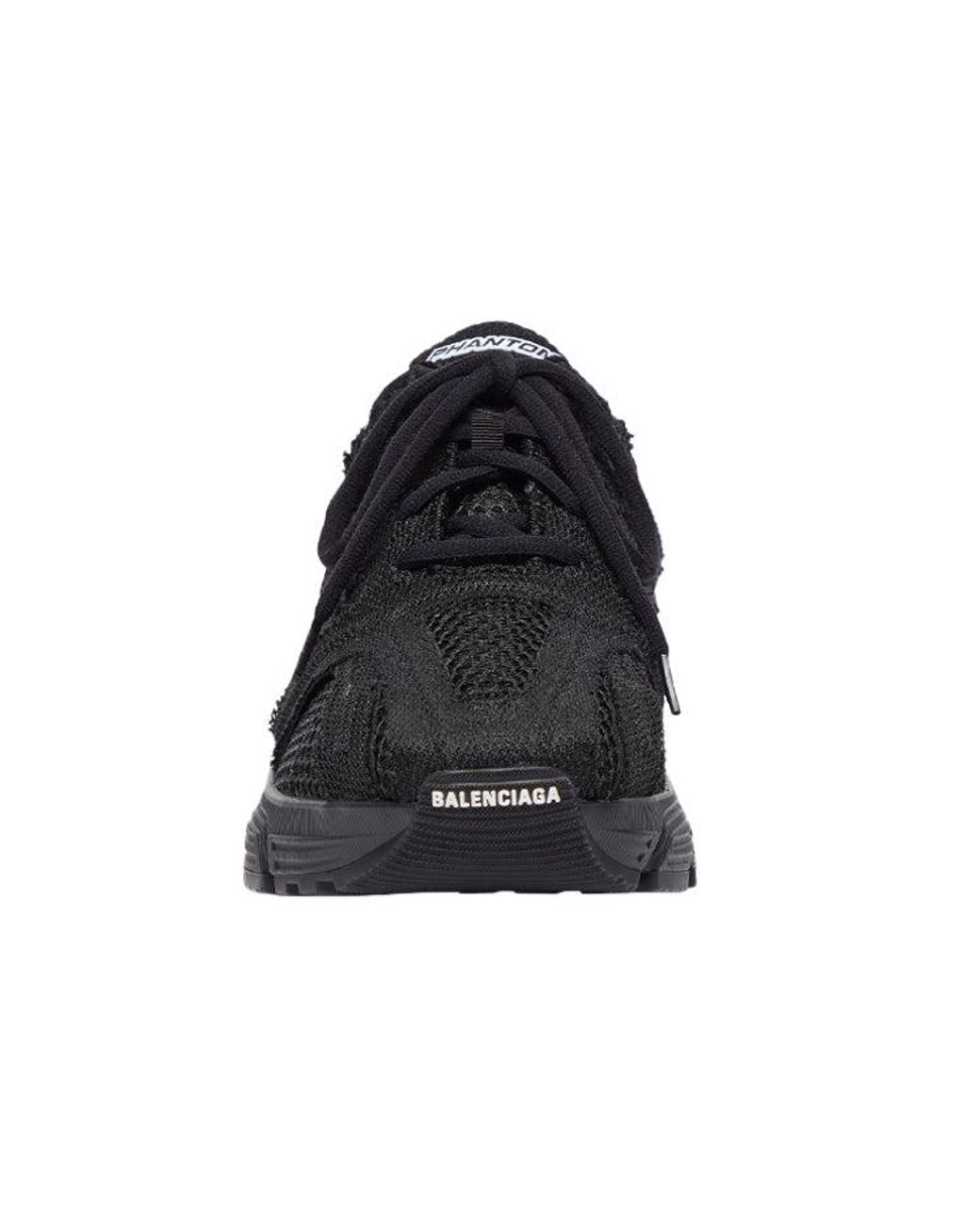 Balenciaga Black Phantom Logo Printed Sneakers for men
