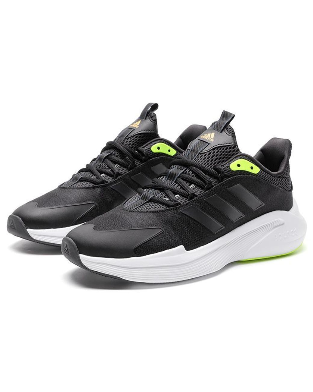 Adidas Black Alphaedge + Lucid Lemon' for men