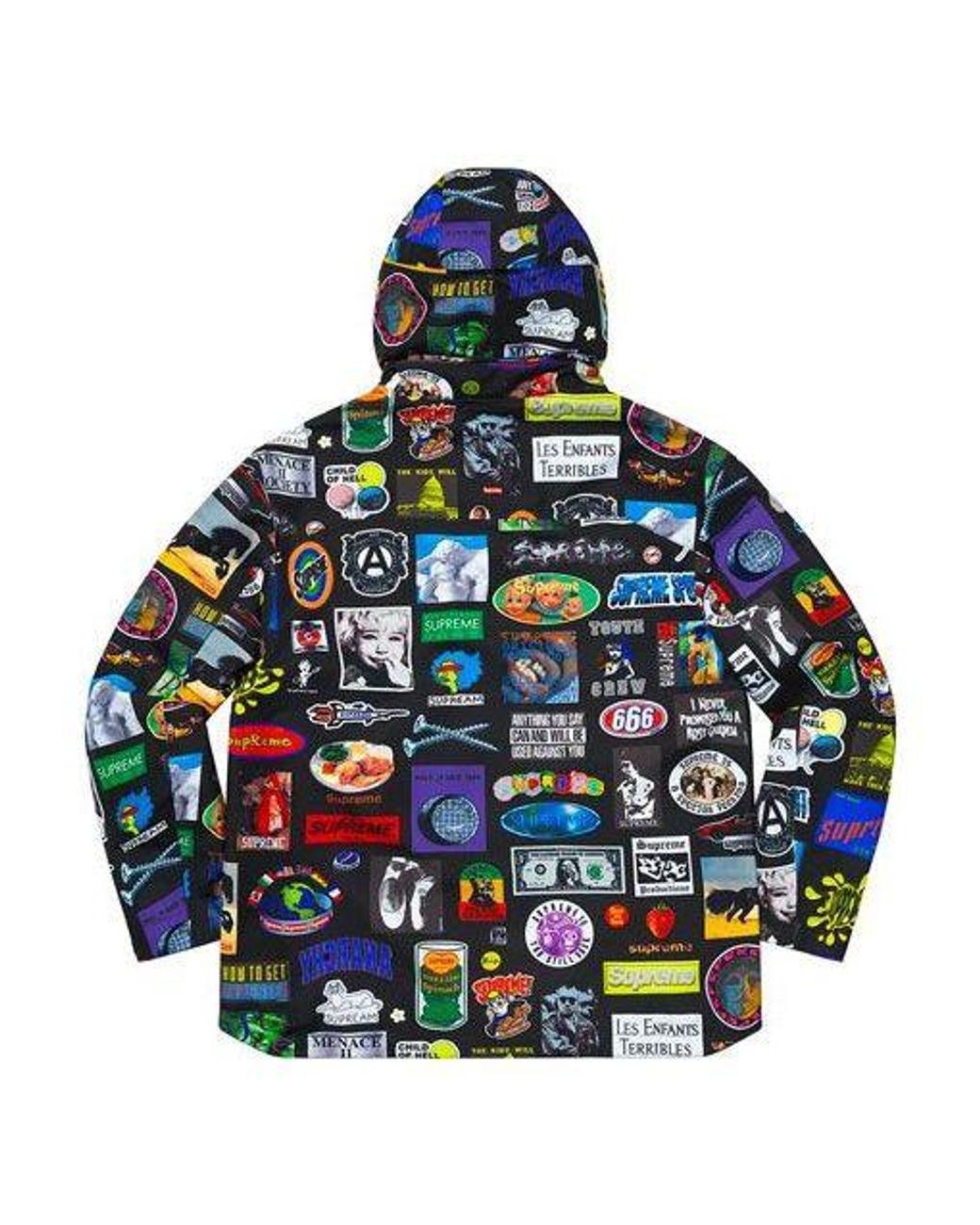 Supreme Green Gore-Tex Stickers Shell Jacket for men