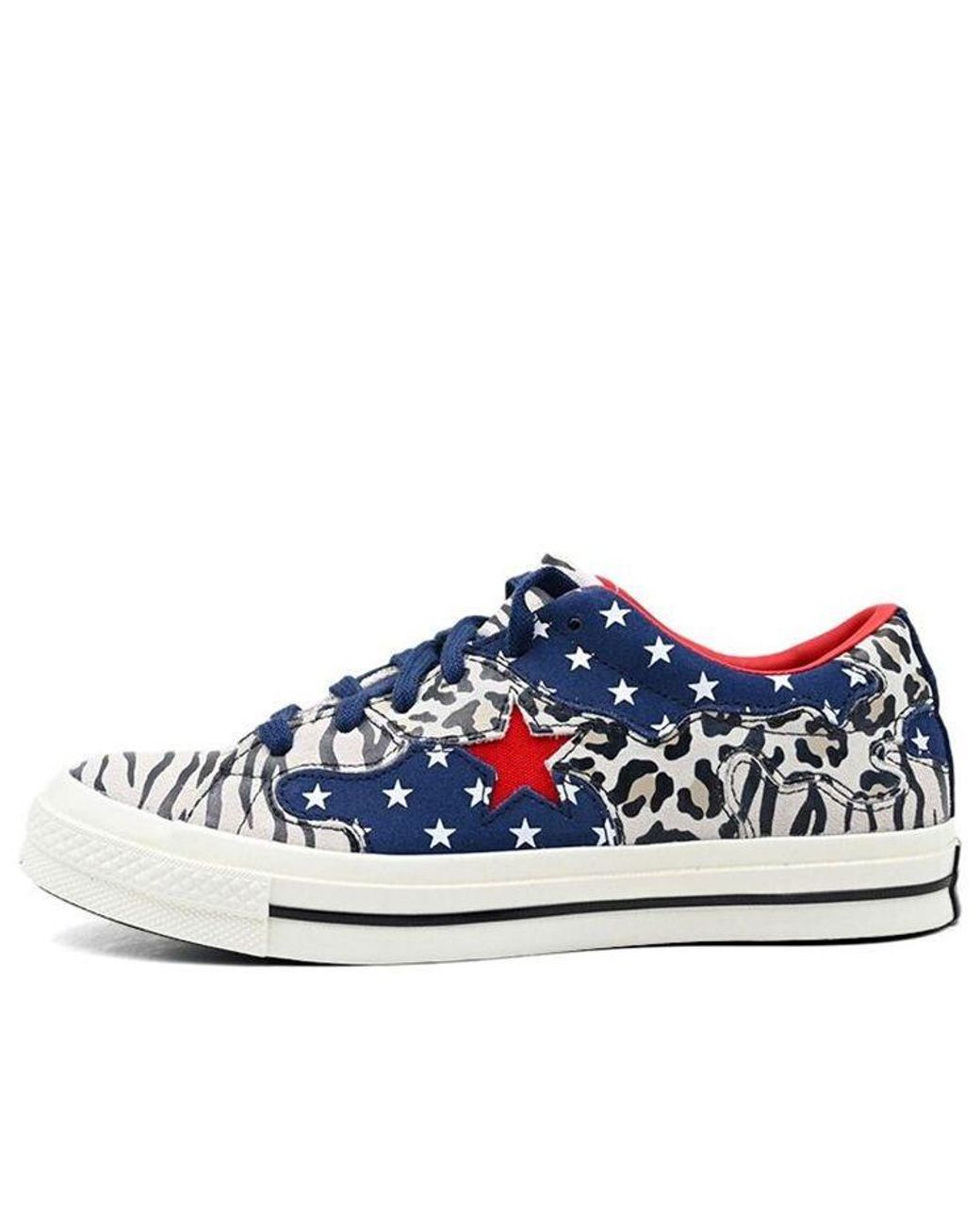 Converse Blue One Star Leopard Grain for men