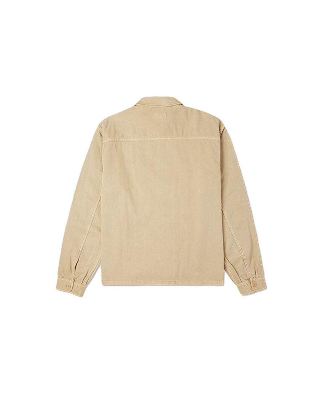 Converse Natural Washed Canvas Full Zip Work Shirt 'Nomad Khaki' for men