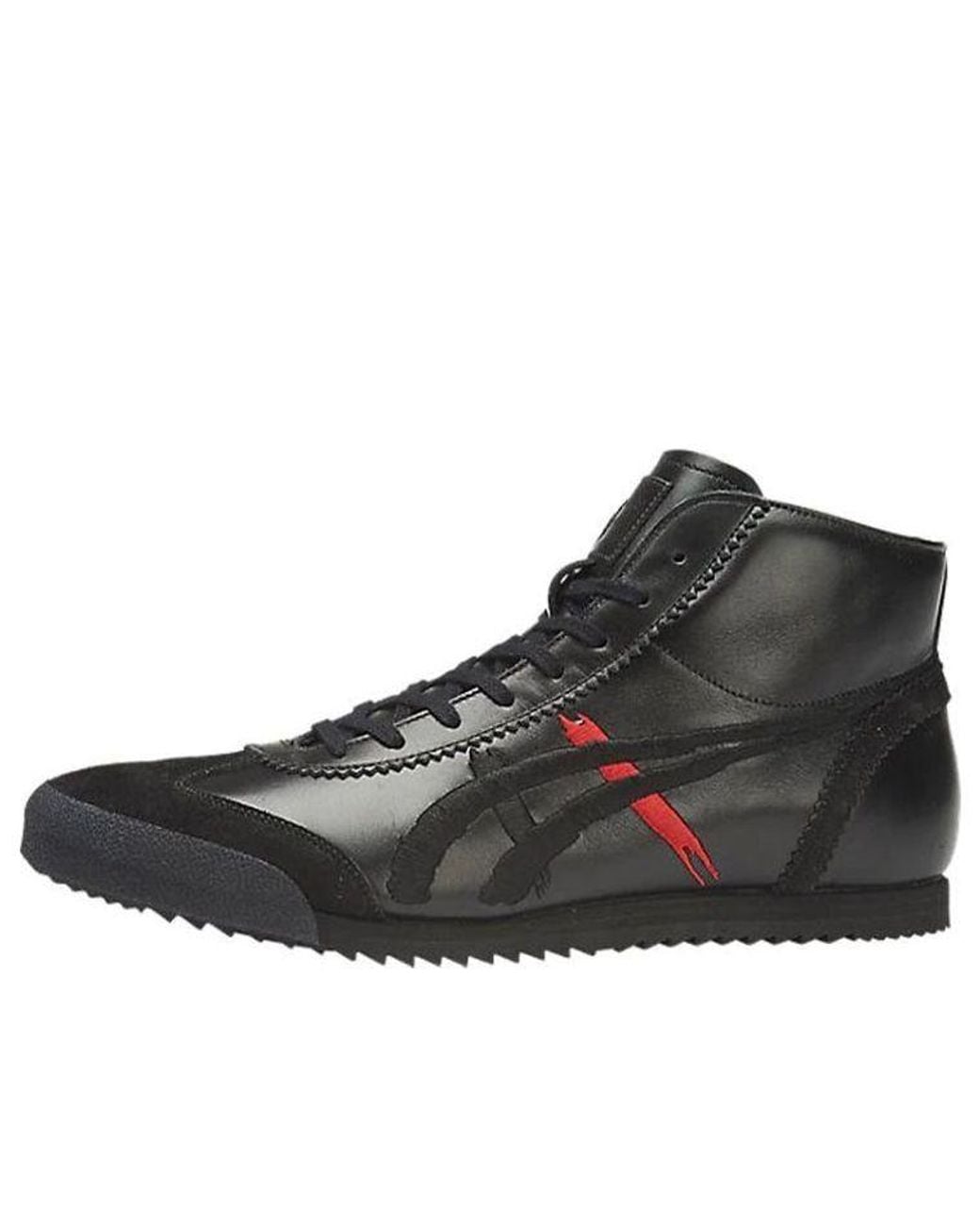 Onitsuka Tiger Black Mexico Mid Runner Dx Leather' for men