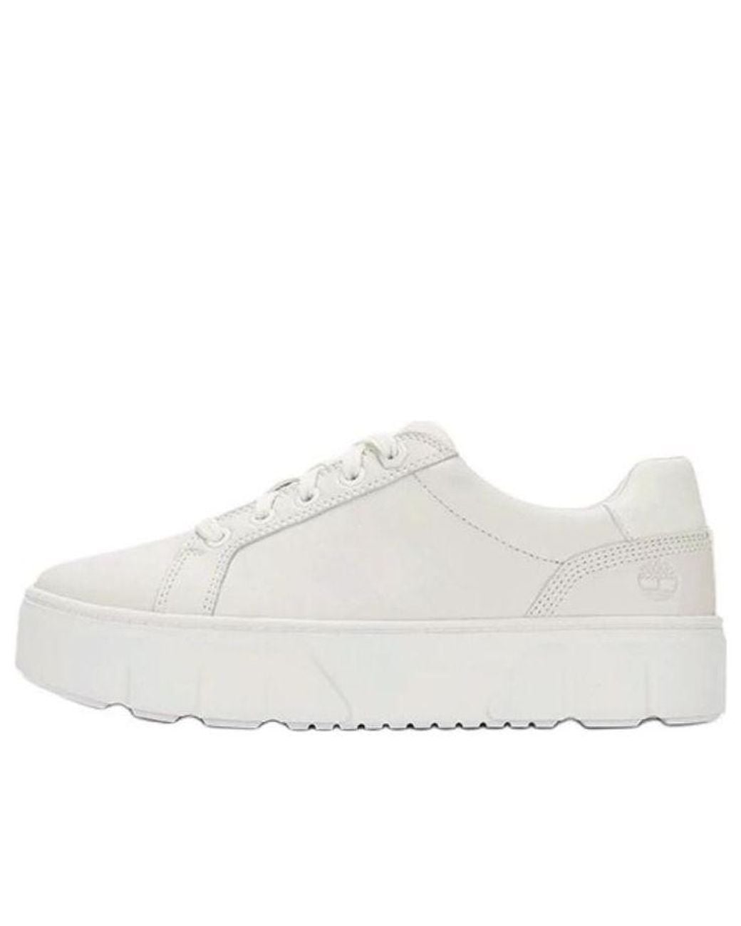 Timberland White (Wmns) Low Lace Up Sneakers Full Grain'