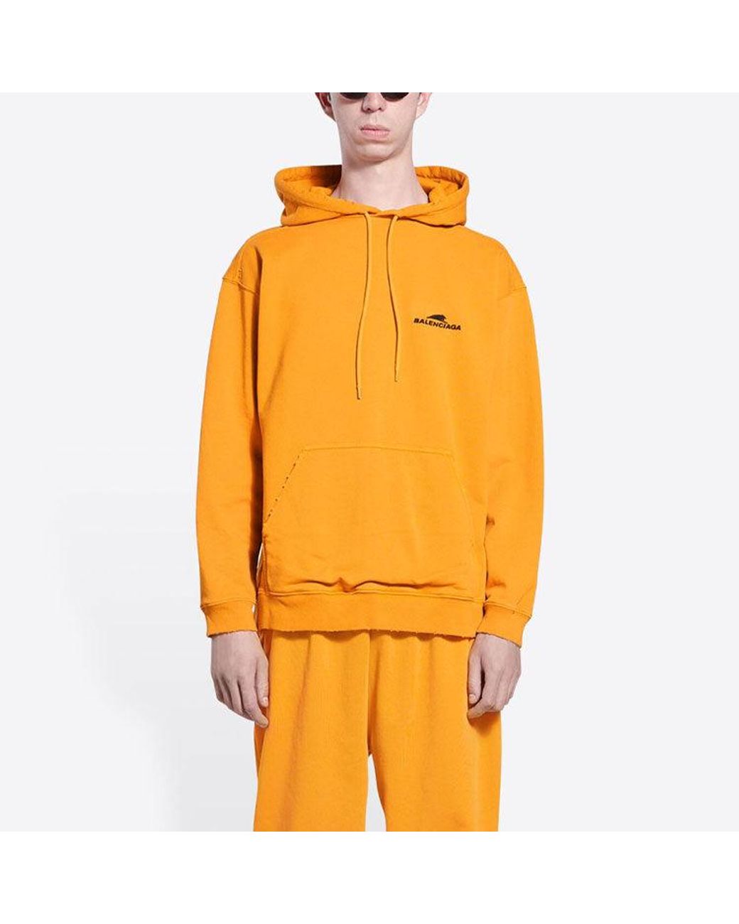 Balenciaga Yellow Year Of The Tiger Hoodie Medium Fit for men