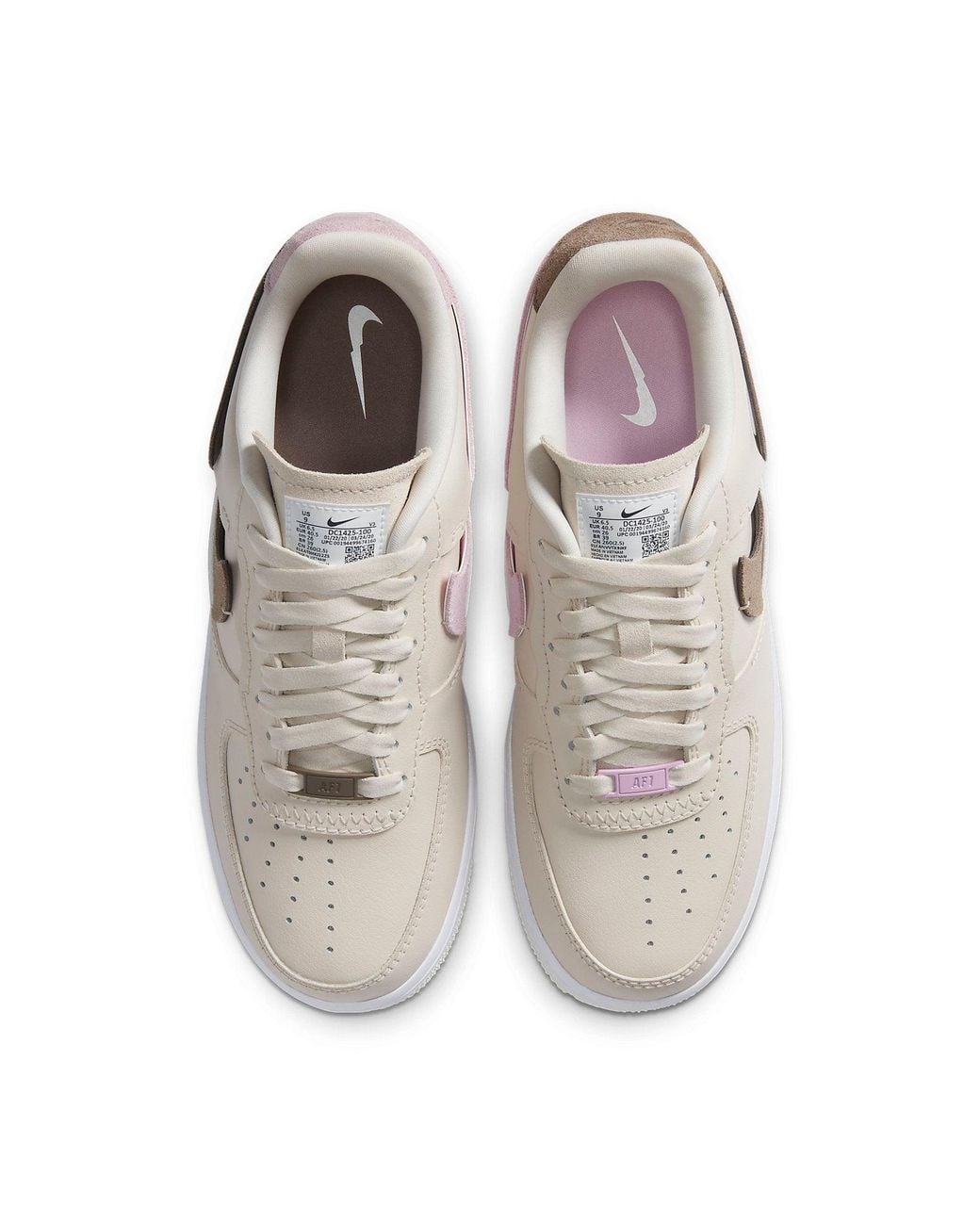 Nike White (Wmns) Air Force 1 Low Vandalized 'Light Orewood'