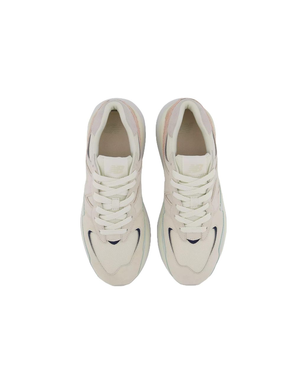New Balance White 57/40 'Sea Salt Vintage Rose' for men