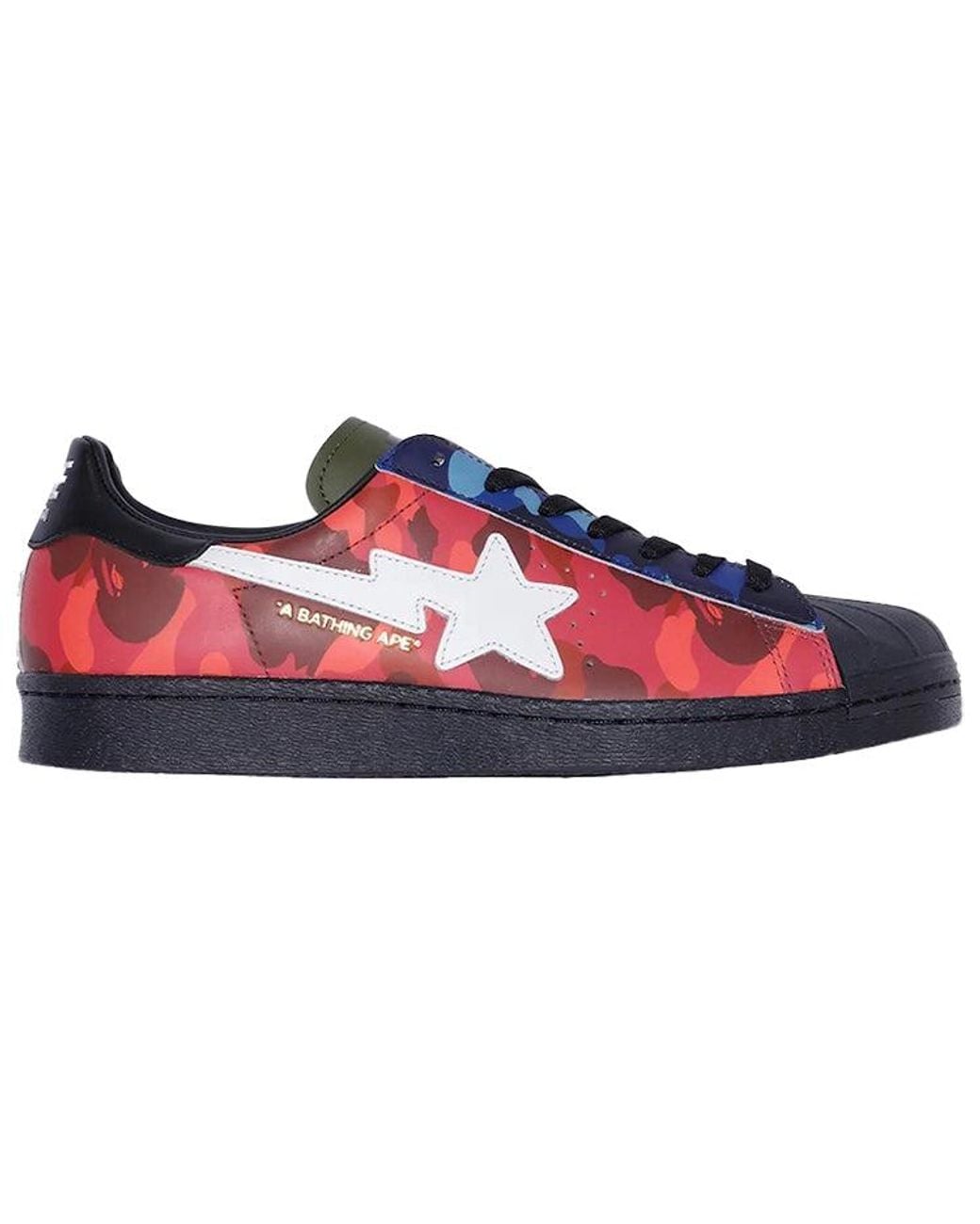 Adidas Blue X A Bathing Ape Superstar 'Mixed Camo' for men