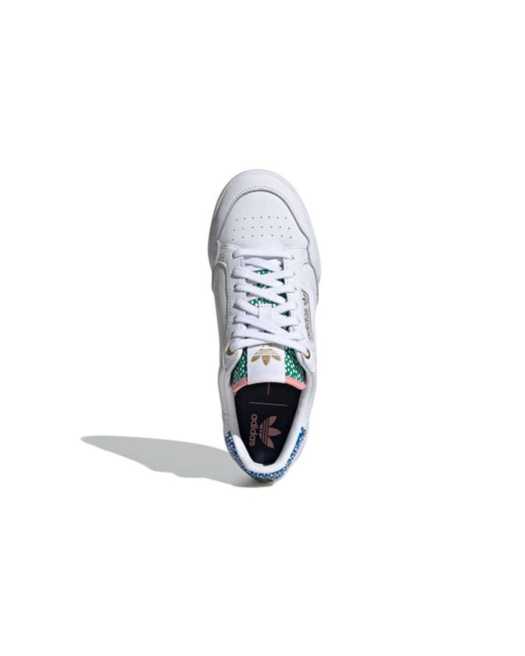 Adidas White (Wmns) Continental 80 Metallic'
