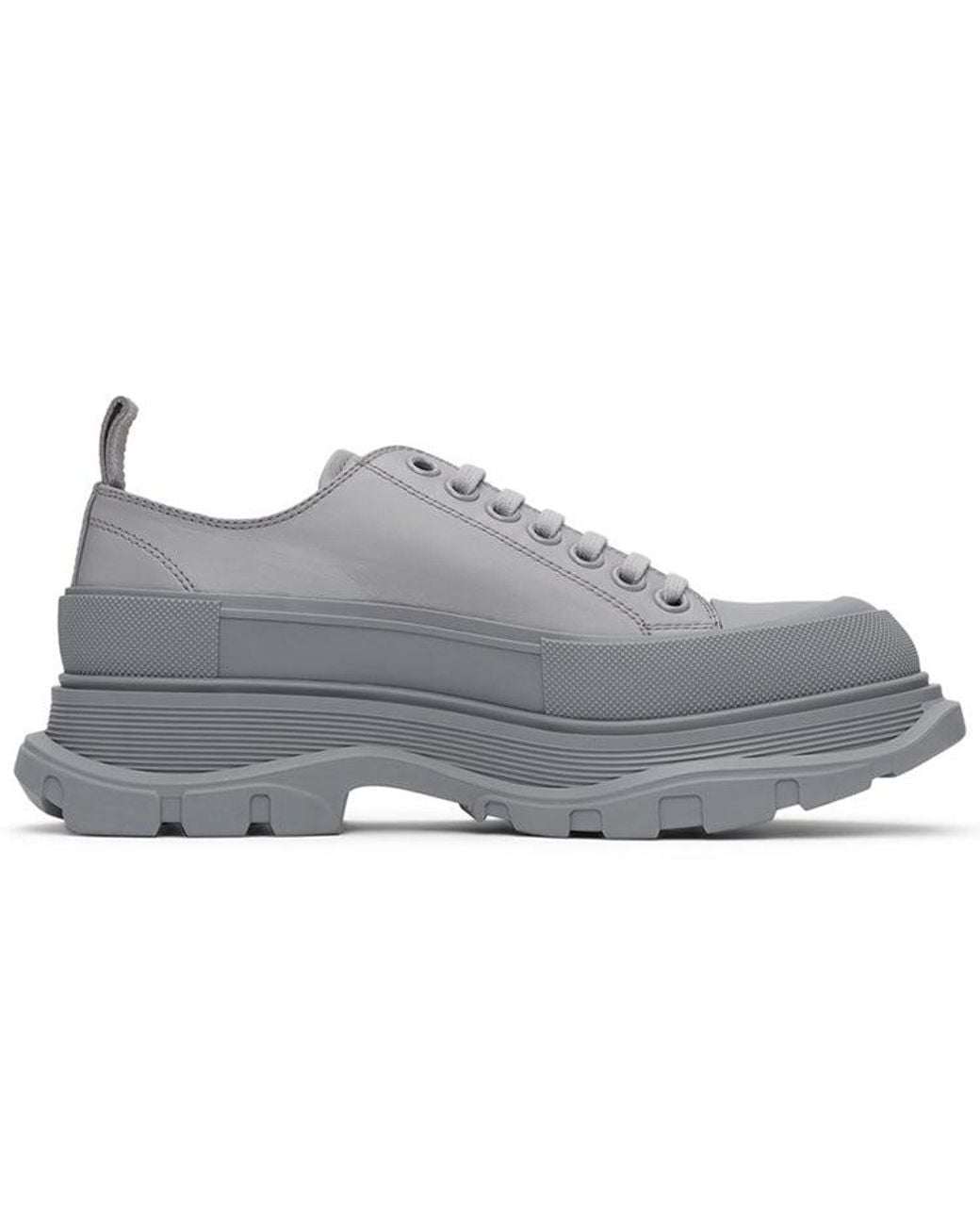 McQueen Gray Tread Slick Low Top Sneaker for men