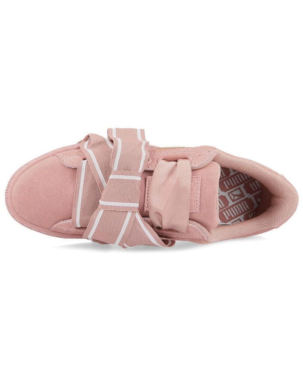 PUMA Pink (Wmns) Suede Heart Satin Ii Cameo