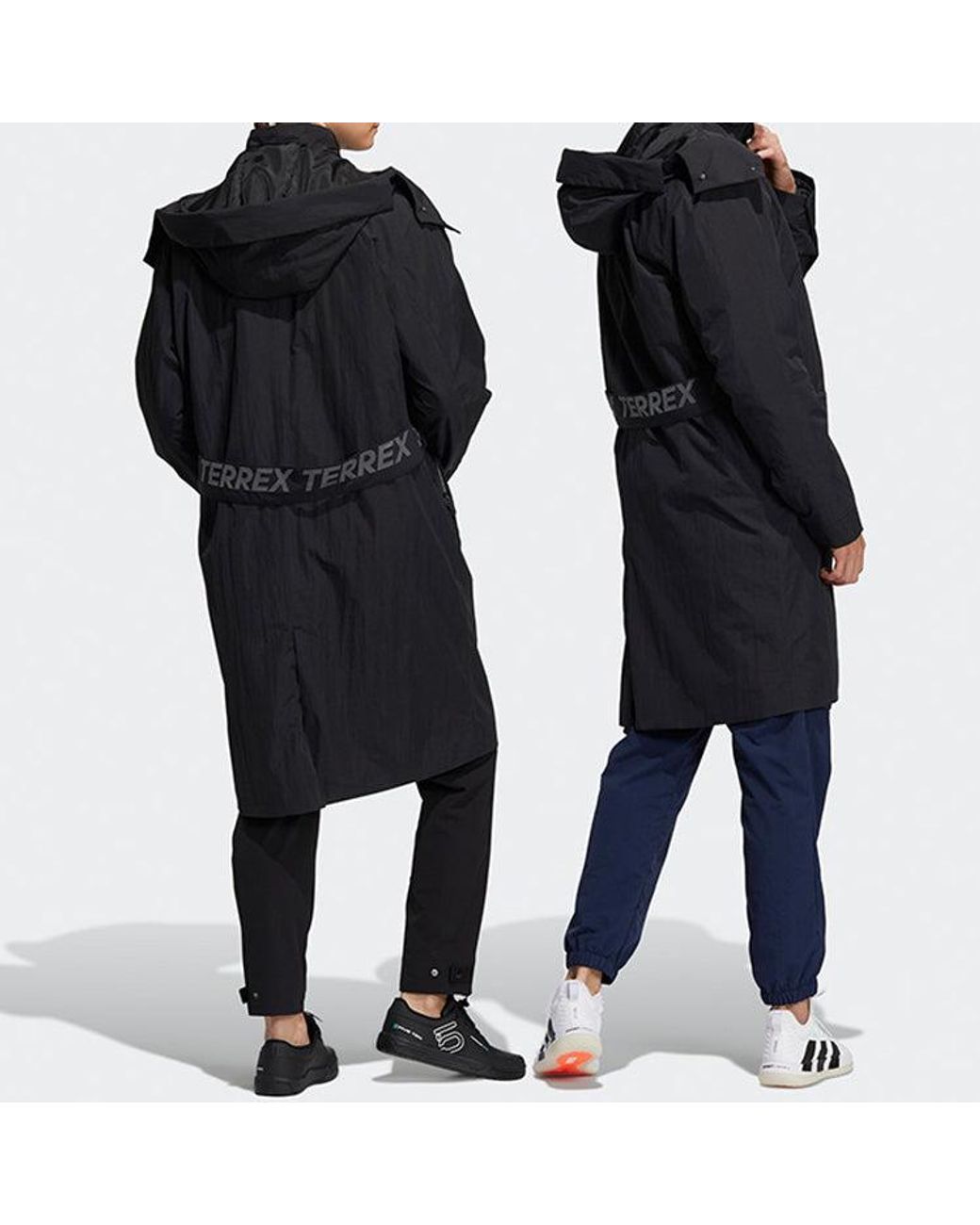 Adidas Black Casual 3-In-1 Long Down Jacket for men