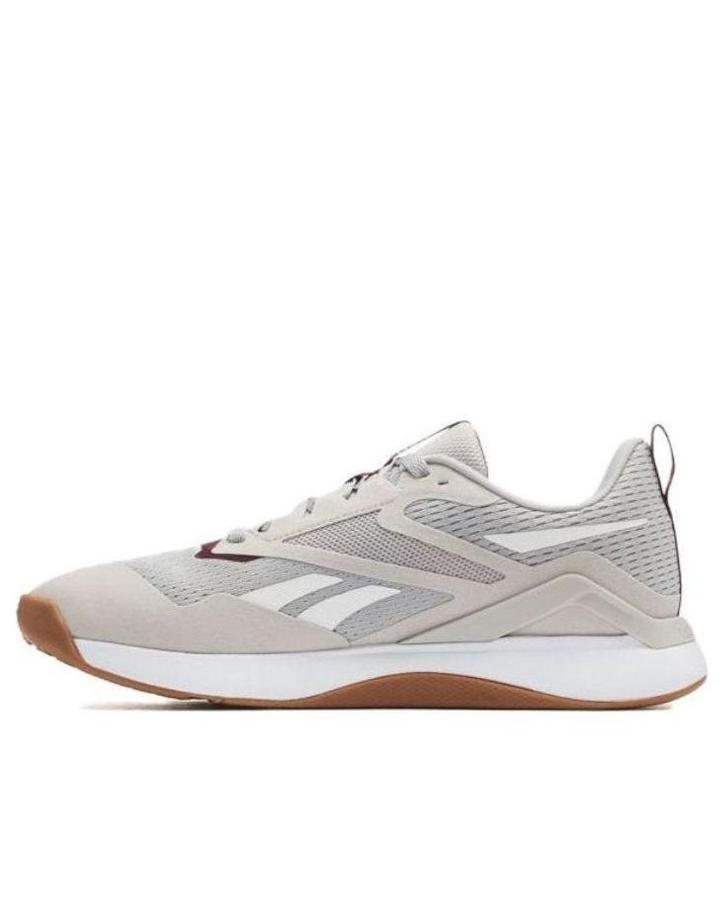 Reebok White Nanoflex Tr 2.0 'Steely Fog' for men