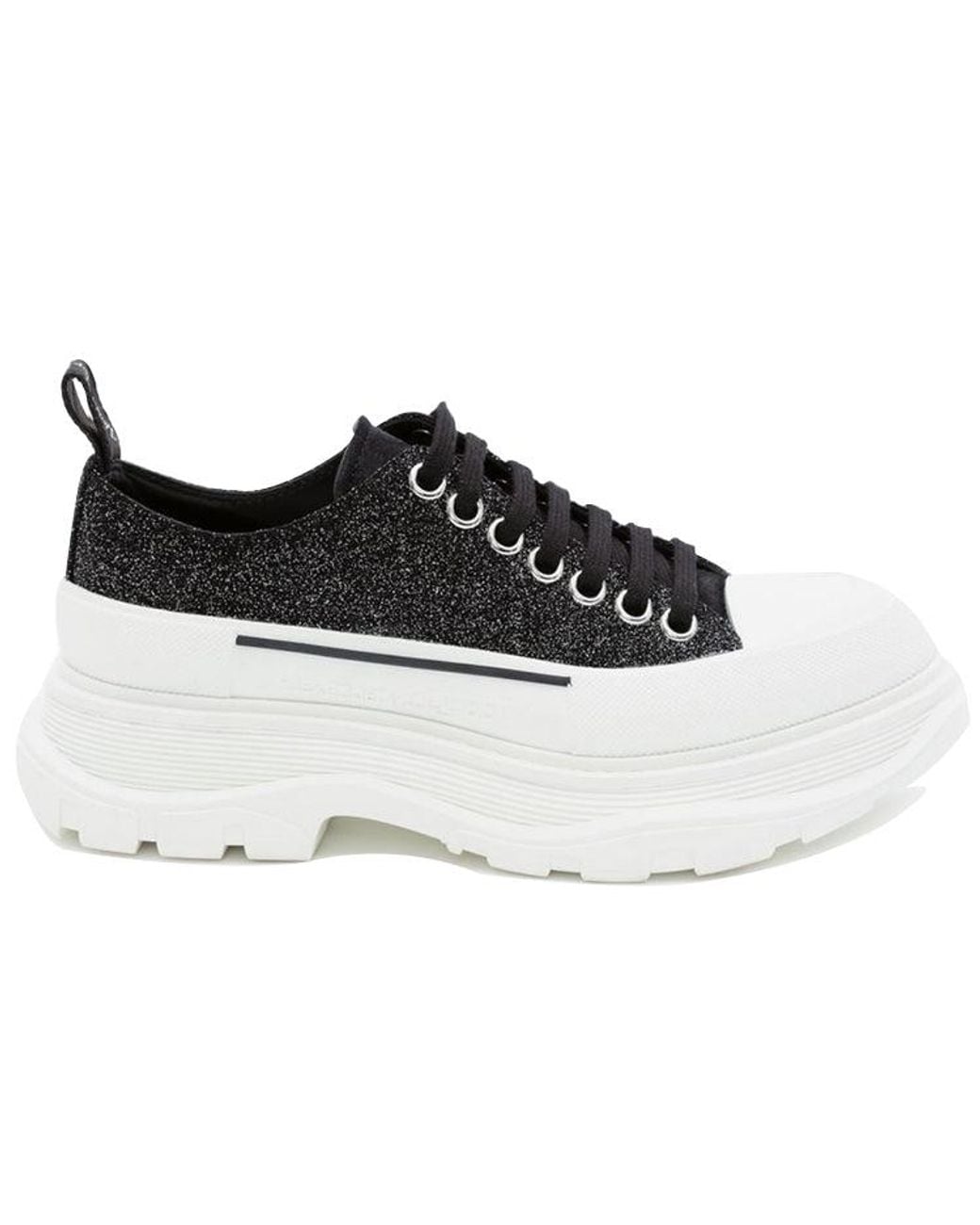 McQueen Black (Wmns) Tread Slick Lace Up Low 'Galaxy'