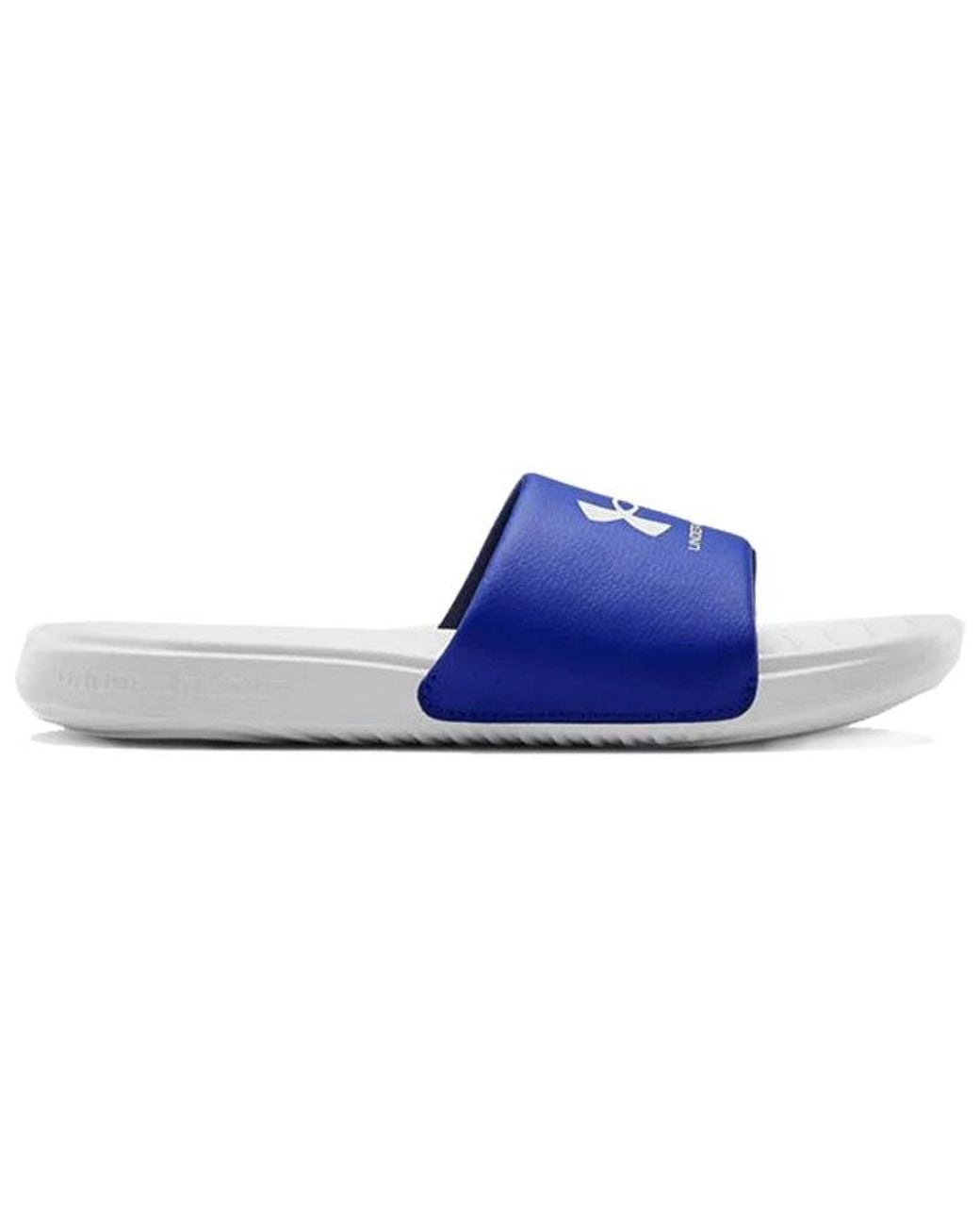 Under Armour Blue Ansa Fixed Slide 'Halo' for men