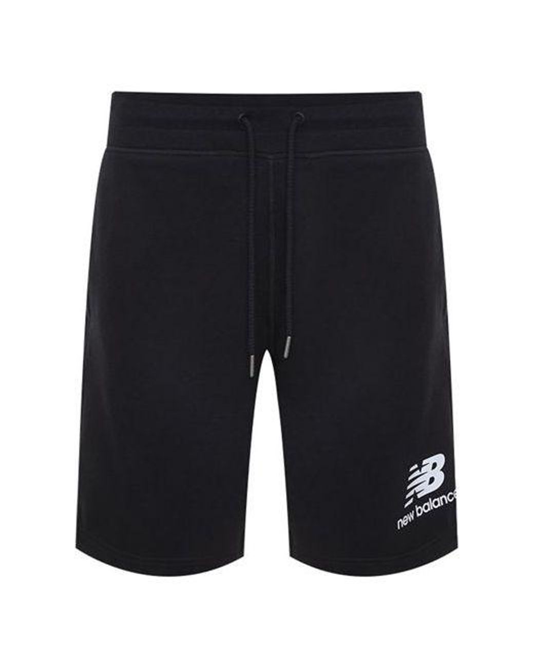 New Balance Blue Essentials Stacked Logo Shorts for men
