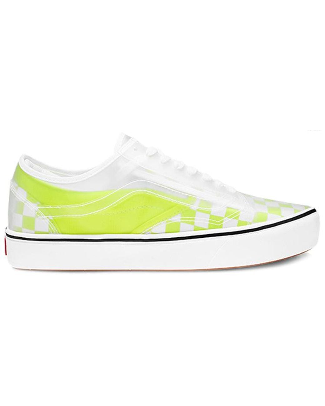 Vans Yellow Comfycush Slip-Skool 'Safety Checkerboard' for men