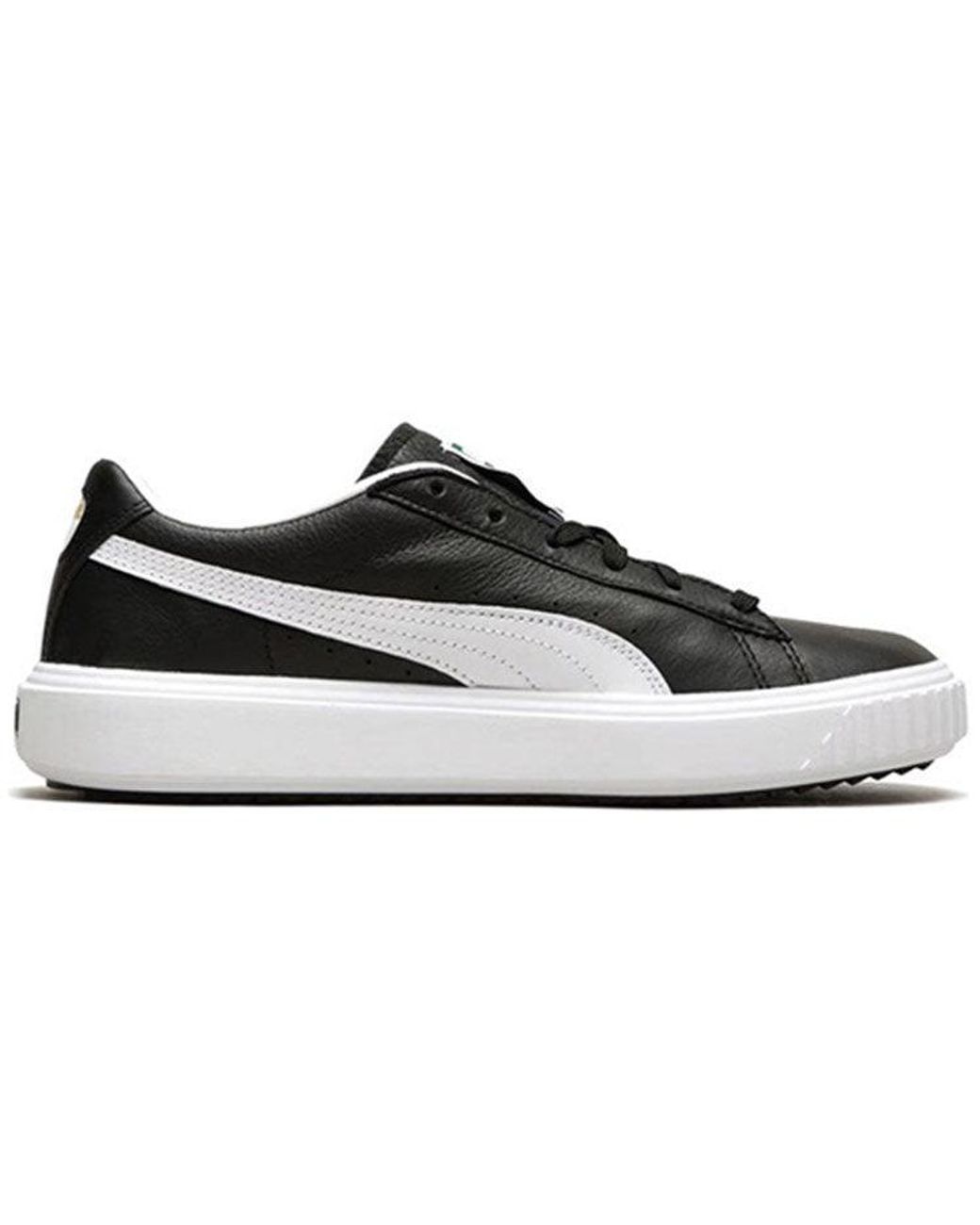 PUMA White Breaker Lthr for men