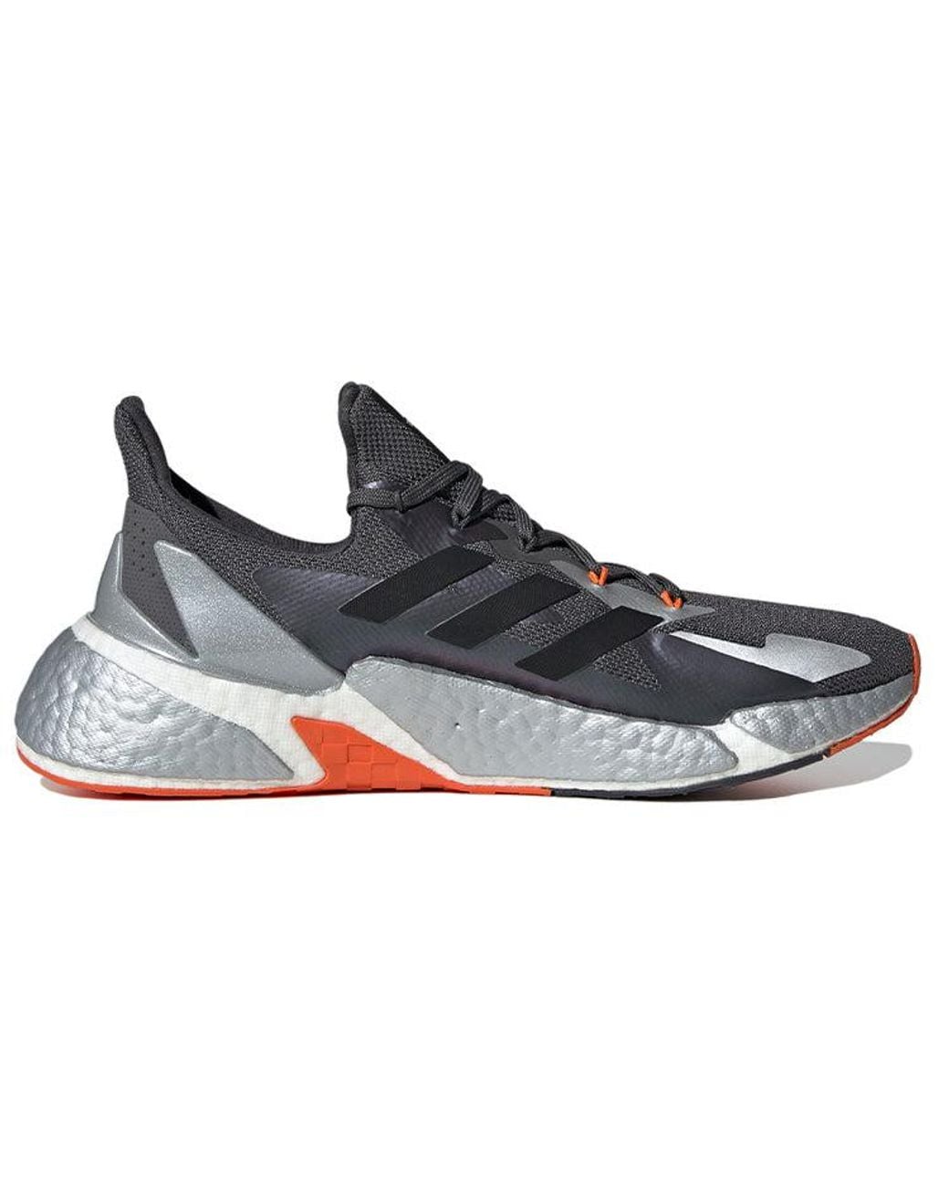 Adidas Blue X000l Splicing Colorblock Shock Absorption Sports Gray White Red for men