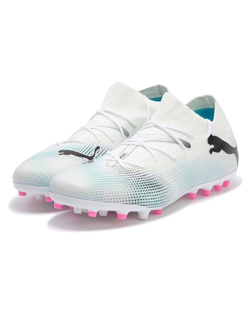 PUMA White Future 7 Match Mg Cleats for men