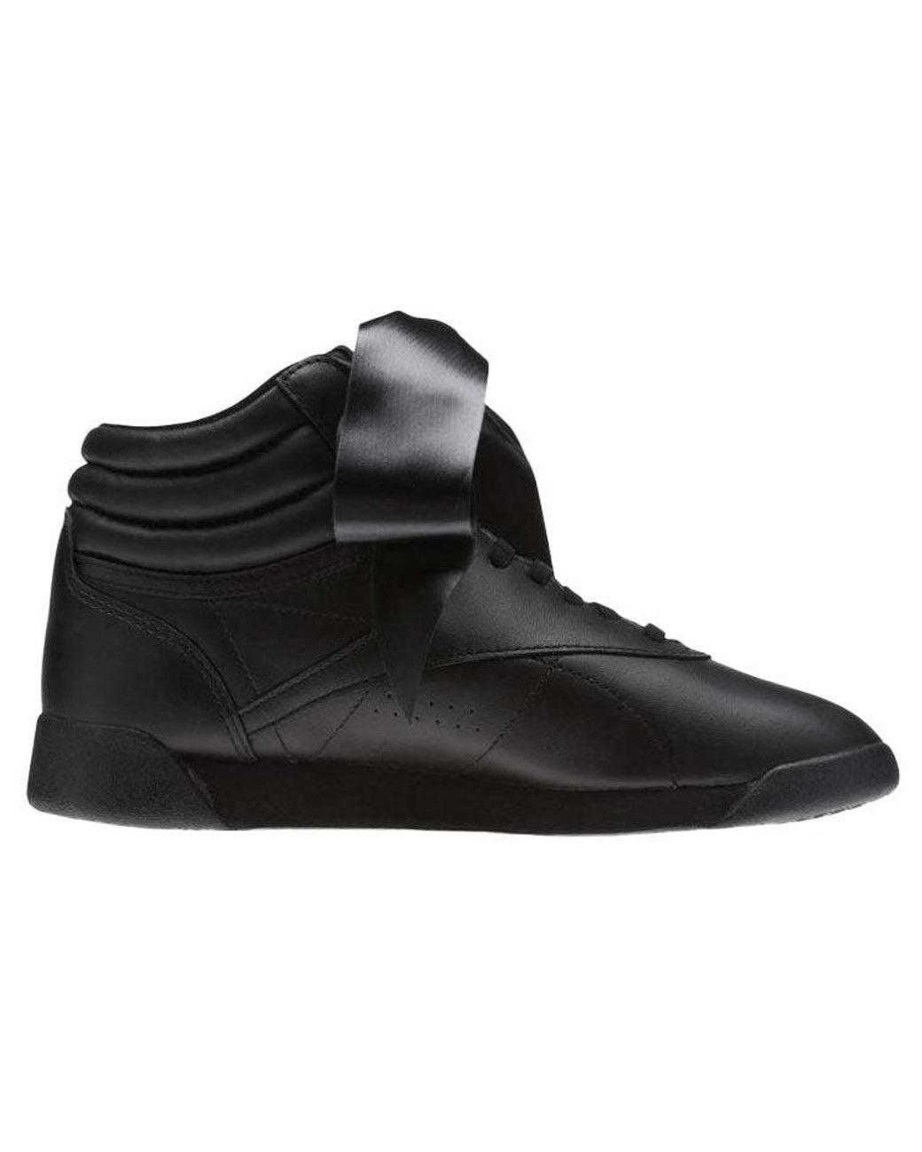 Reebok Black (Wmns) Freestyle Hi Satin Bow