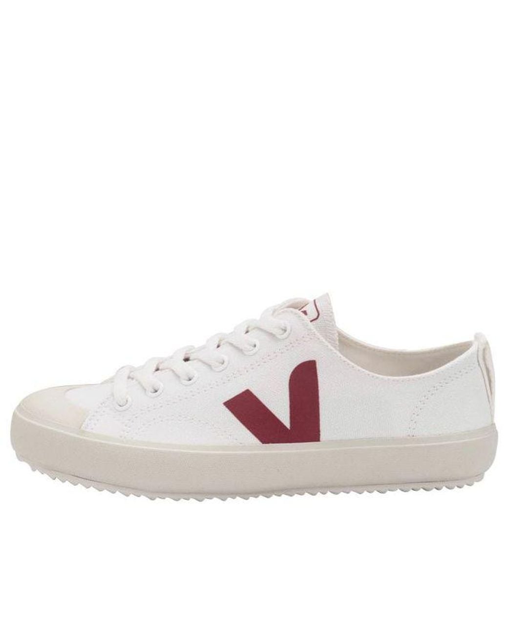 Veja White Nova Canvas Marsala' for men