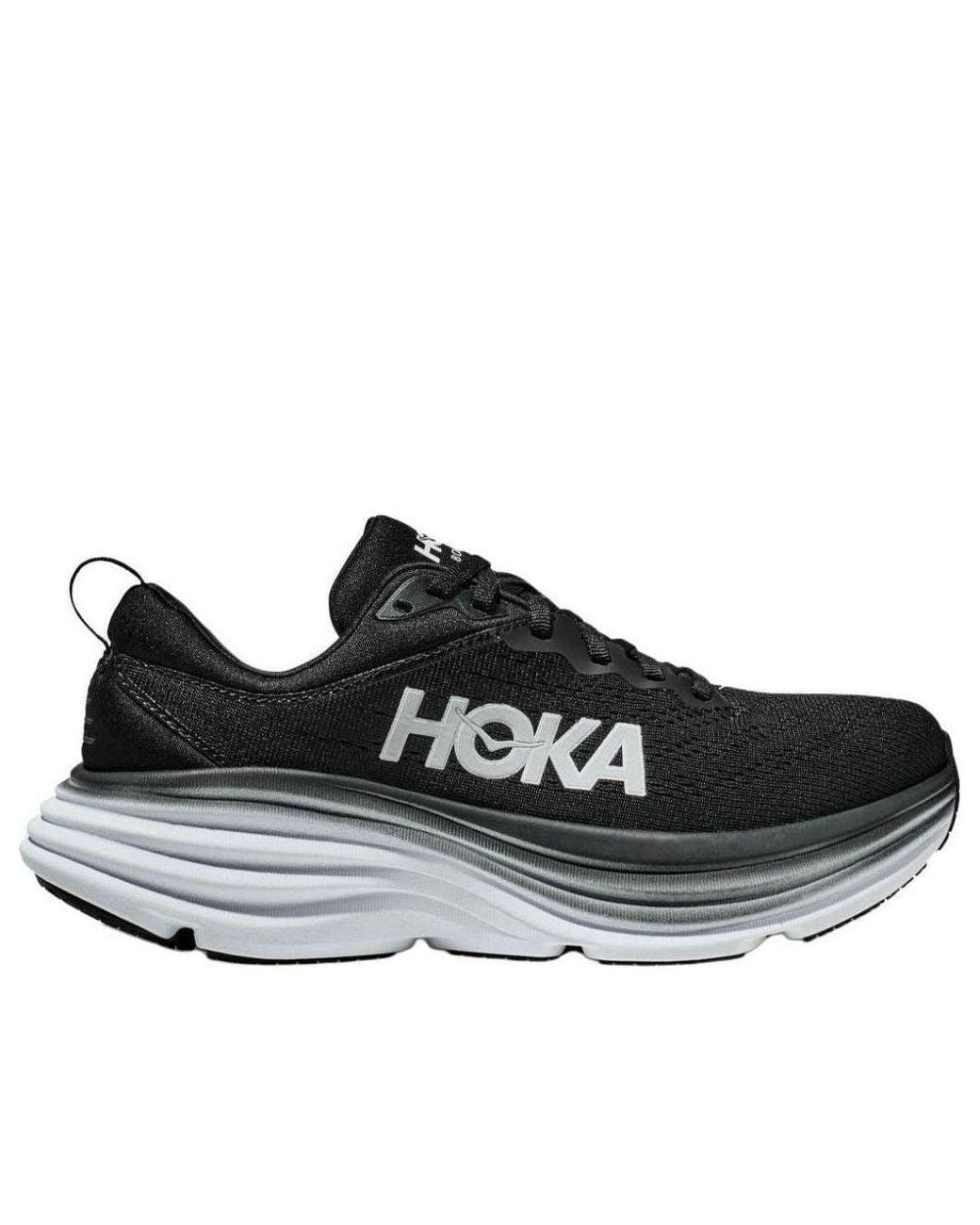 Hoka One One Black Bondi 8 Extra Wide for men