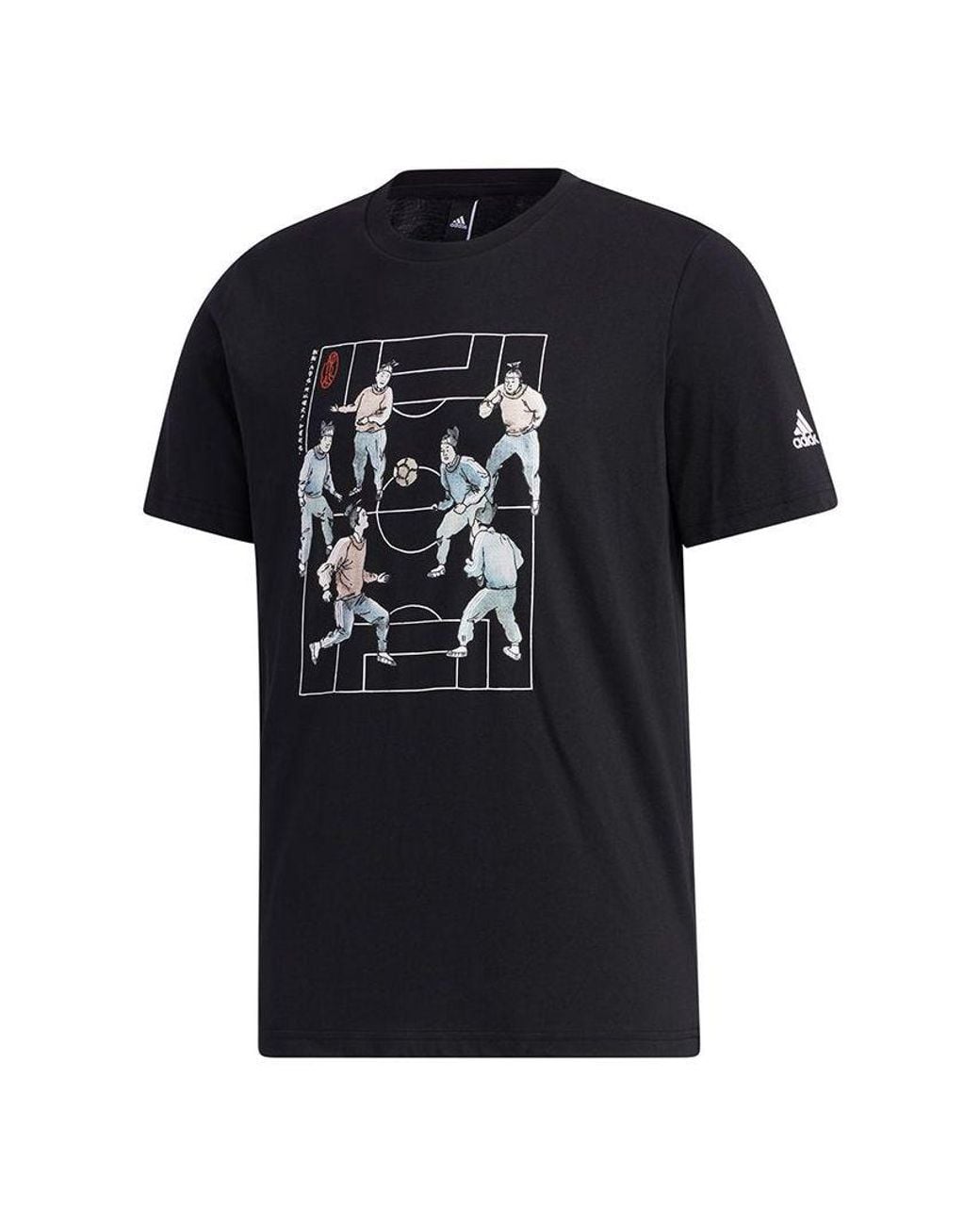 Adidas Black Ub Gfx Tee 2 Funny Printing Sports Short Sleeve for men