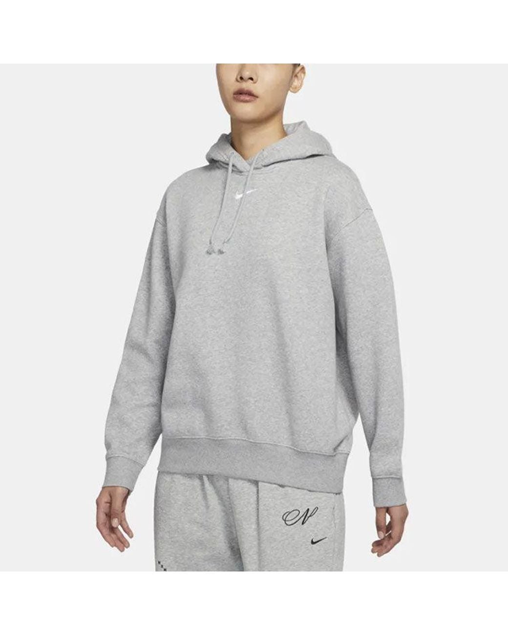 Nike Gray (Wmns) Sportswear Collection Fleece Hoodie