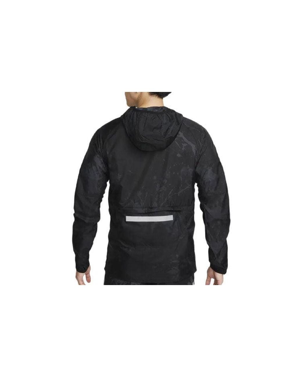 Nike Black Repel Run Division Running Jacket for men