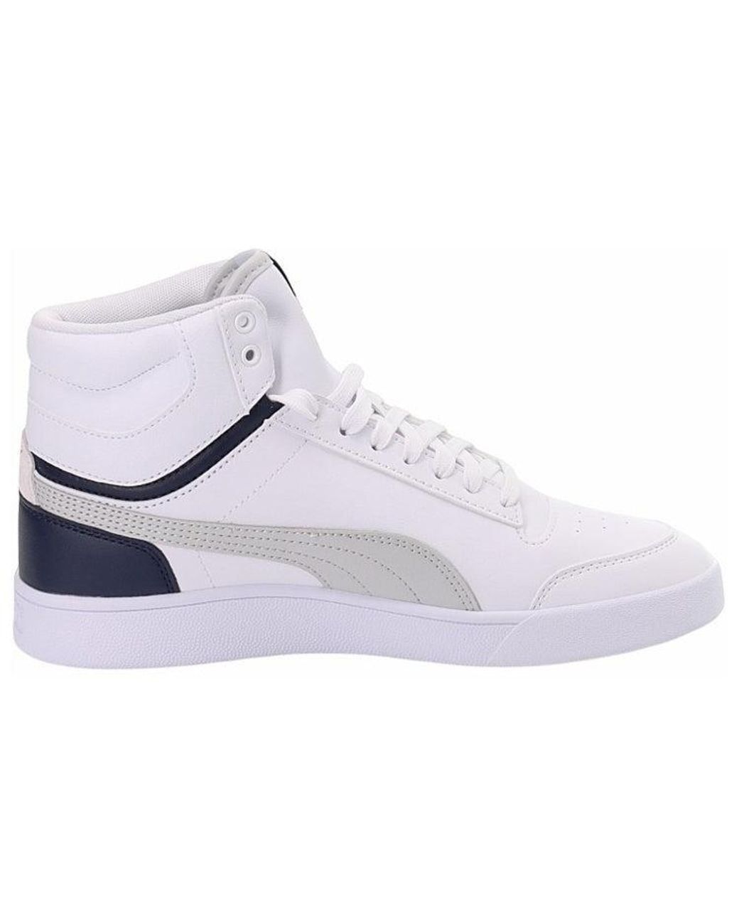 PUMA White Shuffle Mid Peacoat' for men