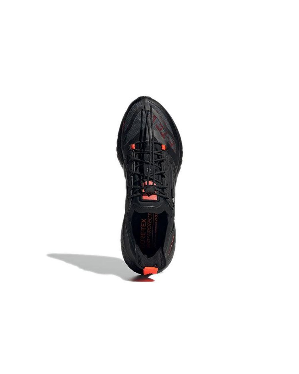 Adidas Black Ultra Boost 21 Gore-Tex Shoes 'Carbon Solar' for men