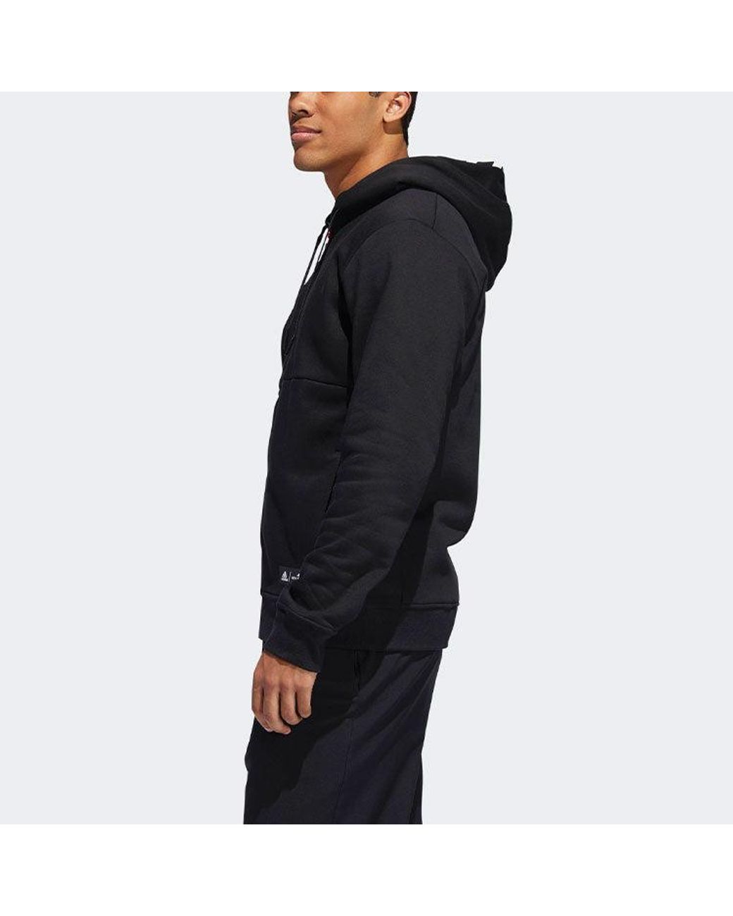 Adidas Black Cny Dame Fz Hd Lillard Basketball Sports Fleece Lined Jacket for men