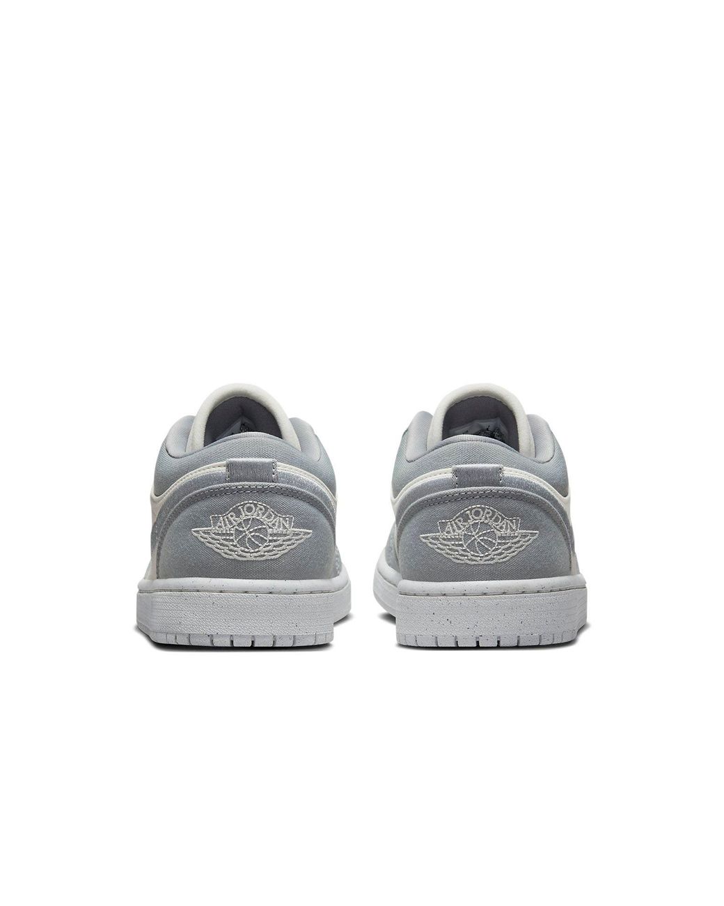 Nike Gray Air Jordan 1 Low Canvas Low-top Trainers 9.