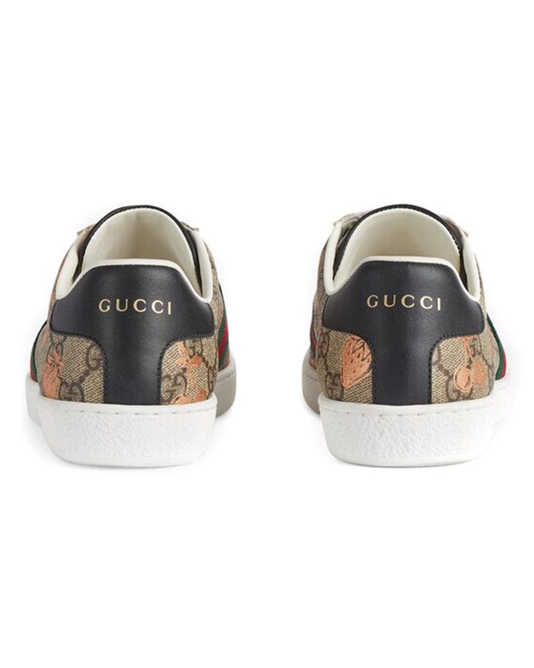 Gucci Brown (Wmns) Ace Gg Supreme 'Berry Print'
