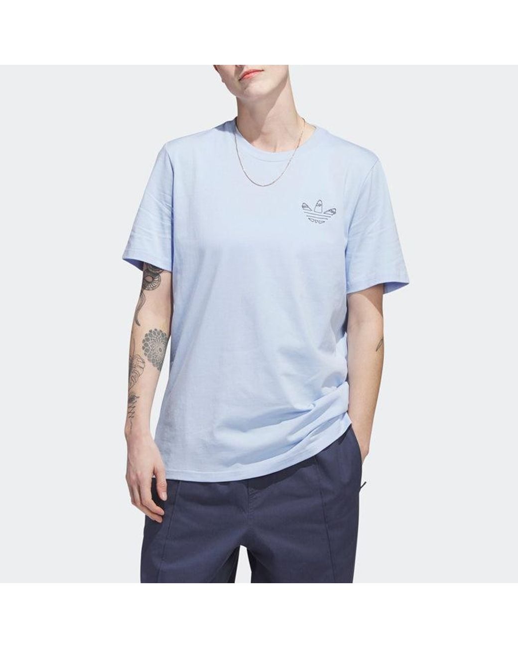 Adidas Blue Originals Henry Jones New York City T-Shirt Dawn' for men
