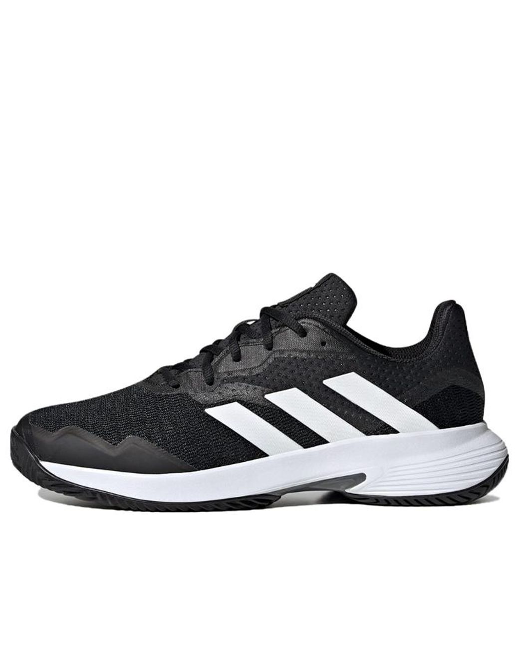 Adidas Black Courtjam Control Tennis Shoes for men