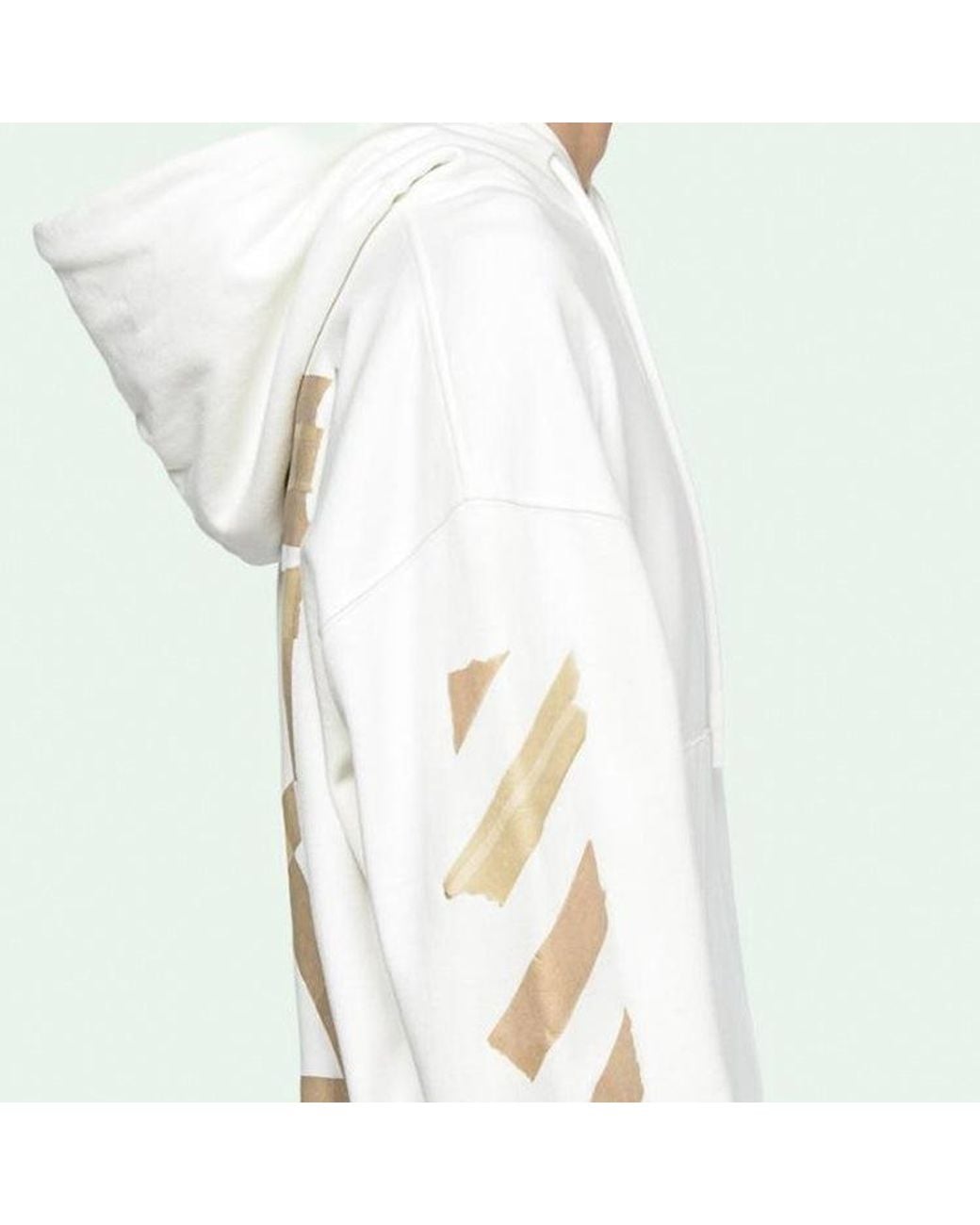 Off-White c/o Virgil Abloh White Arrows Sketch Logo Loose Sweater Tape for men