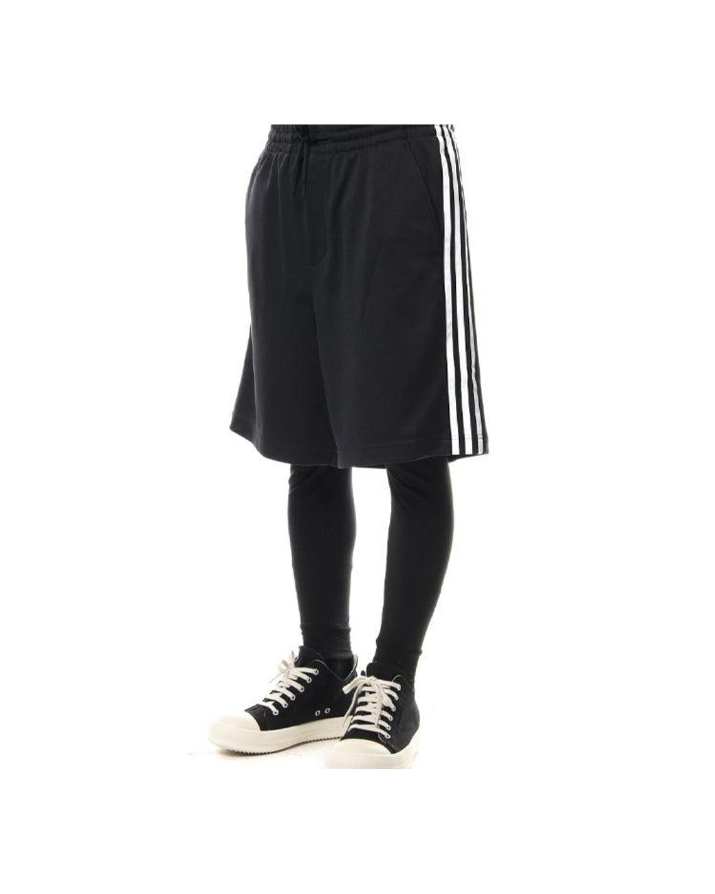 Adidas Blue Y-3 3-Stripes Track Short for men