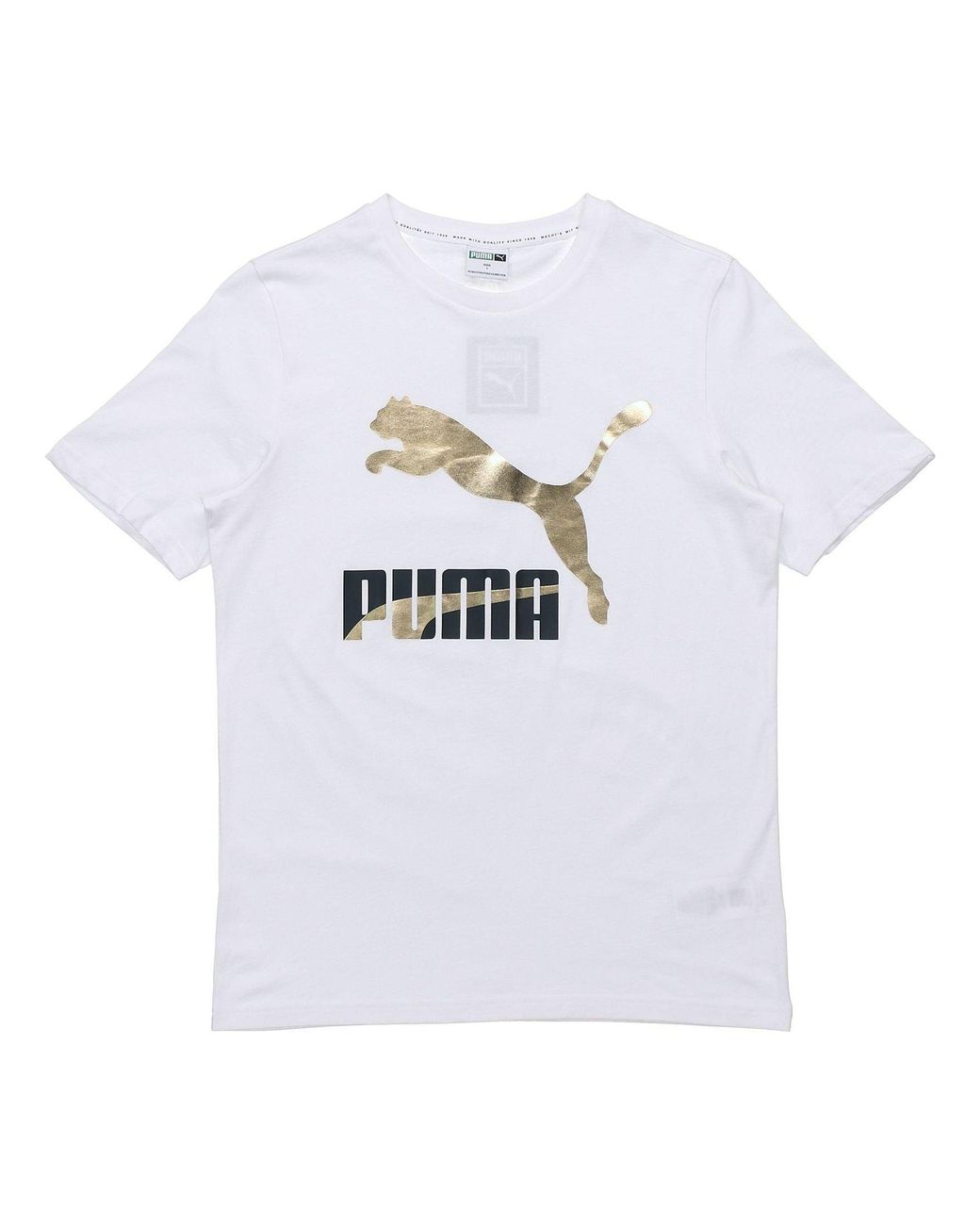 PUMA White Classics Logo T-Shirt for men