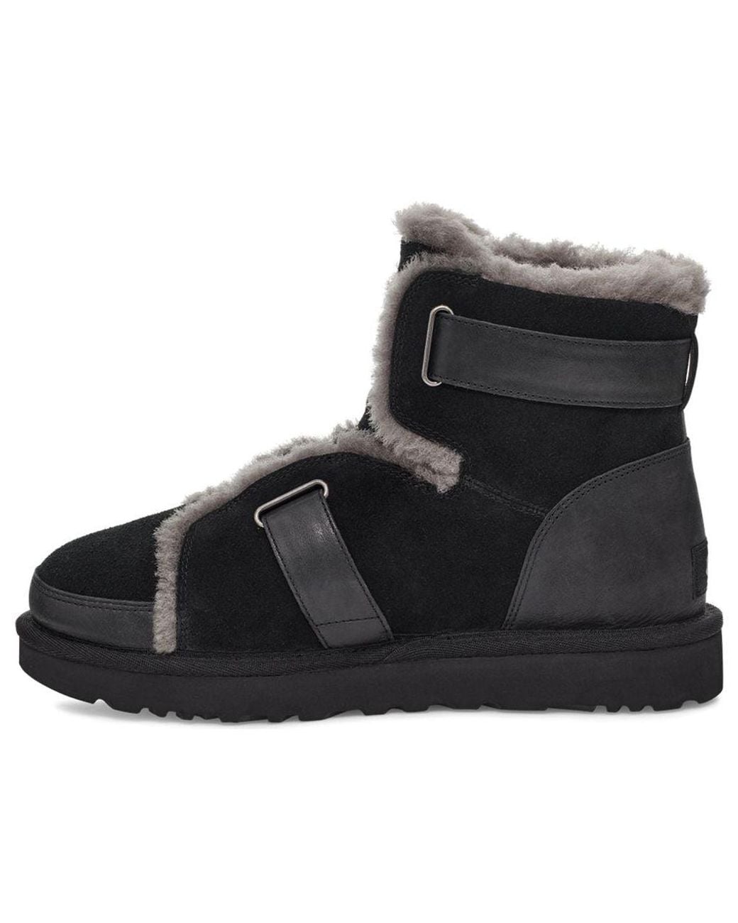 Ugg Black (Wmns) Dune Mini Buckle Boot Fleece Lined