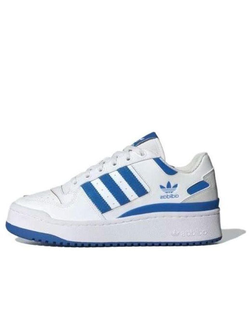 Adidas Blue Forum Bold Stripes Shoes