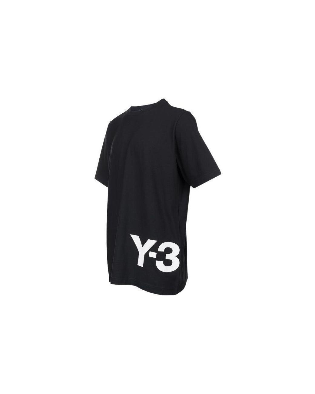 Adidas Black Y-3 Ch1 Short Sleeve Large Logo Tee for men