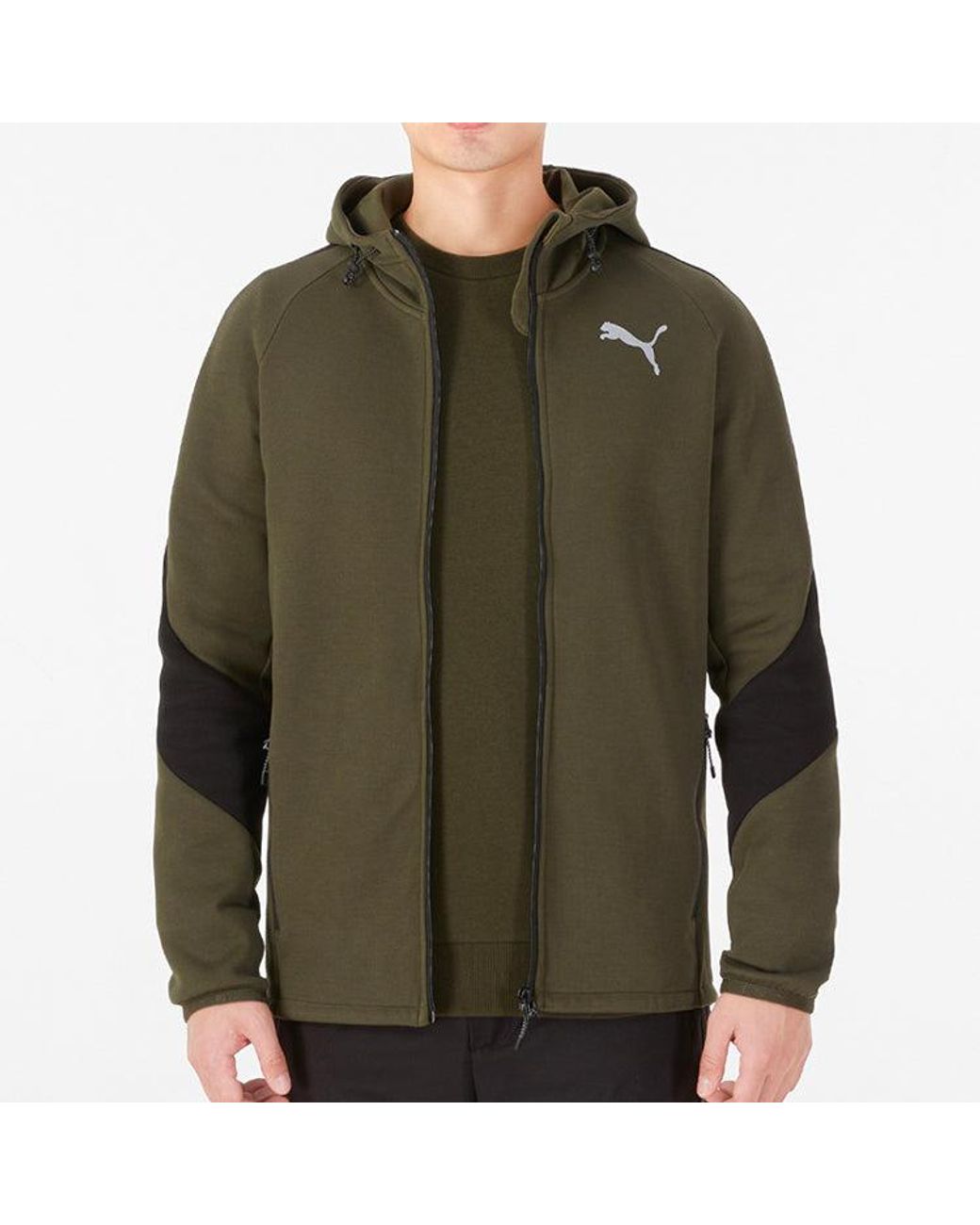 PUMA Green Casual Logo Printing for men