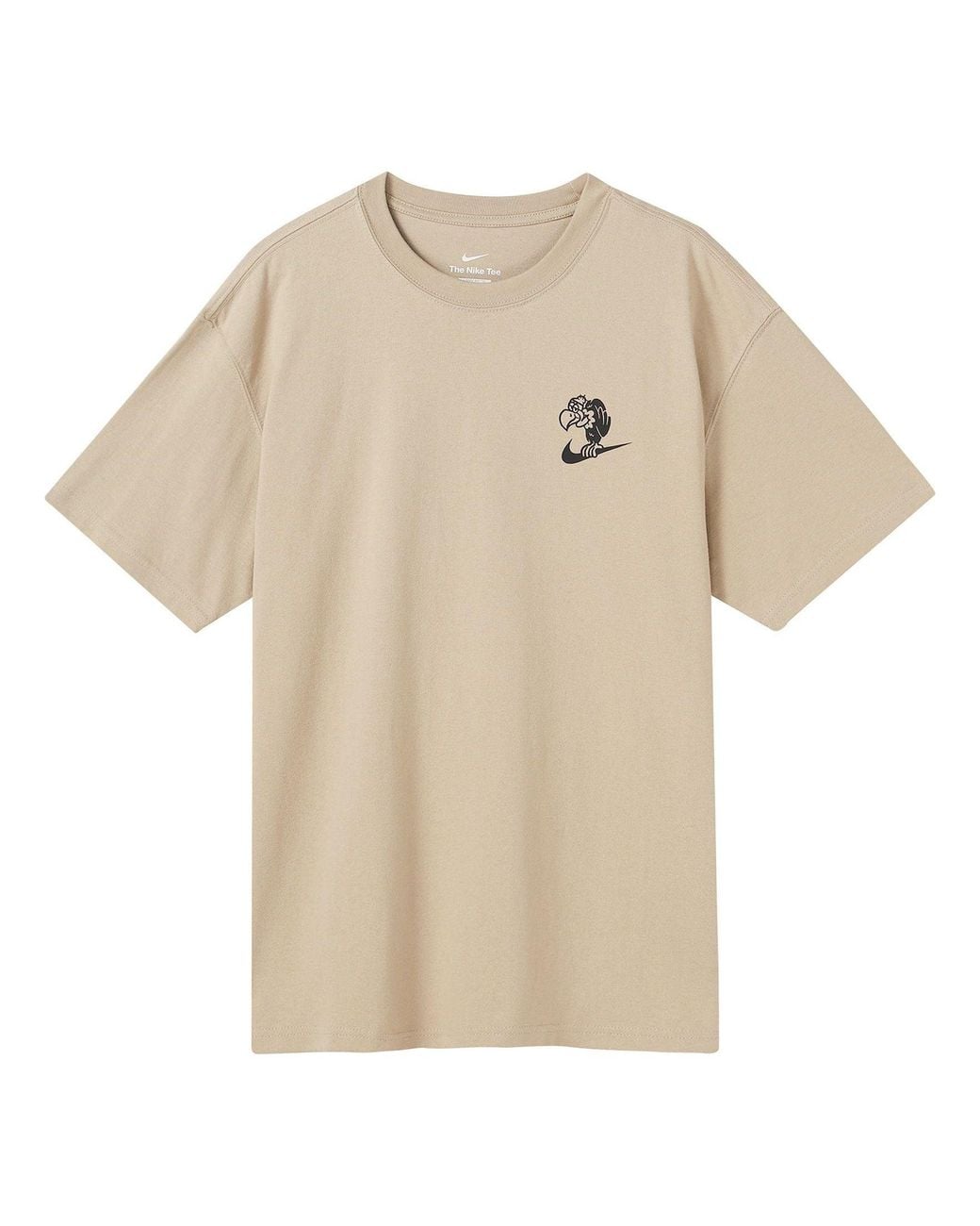 Nike Natural Cartoon Pattern Printing Casual Round Neck Short Sleeve T-Shirt for men