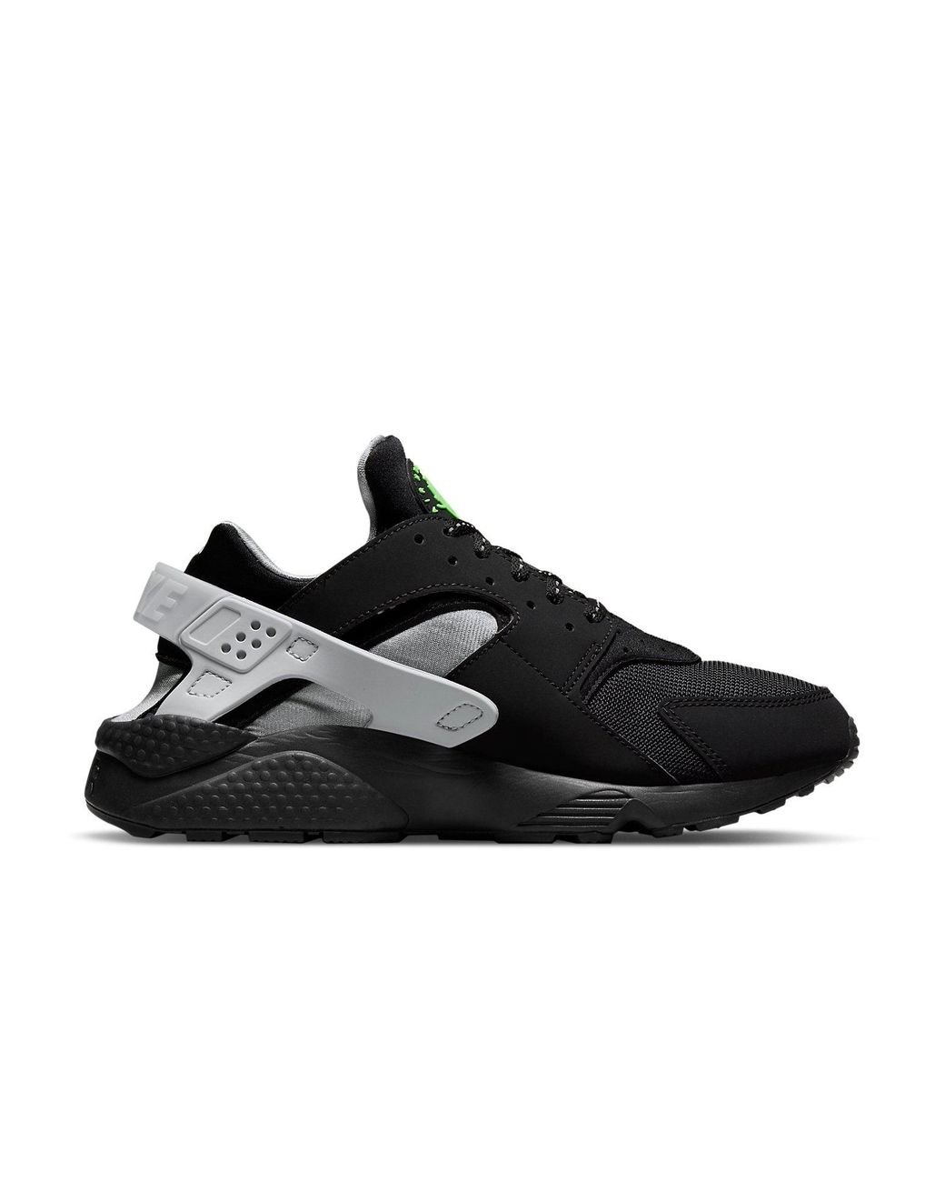 black and neon huaraches