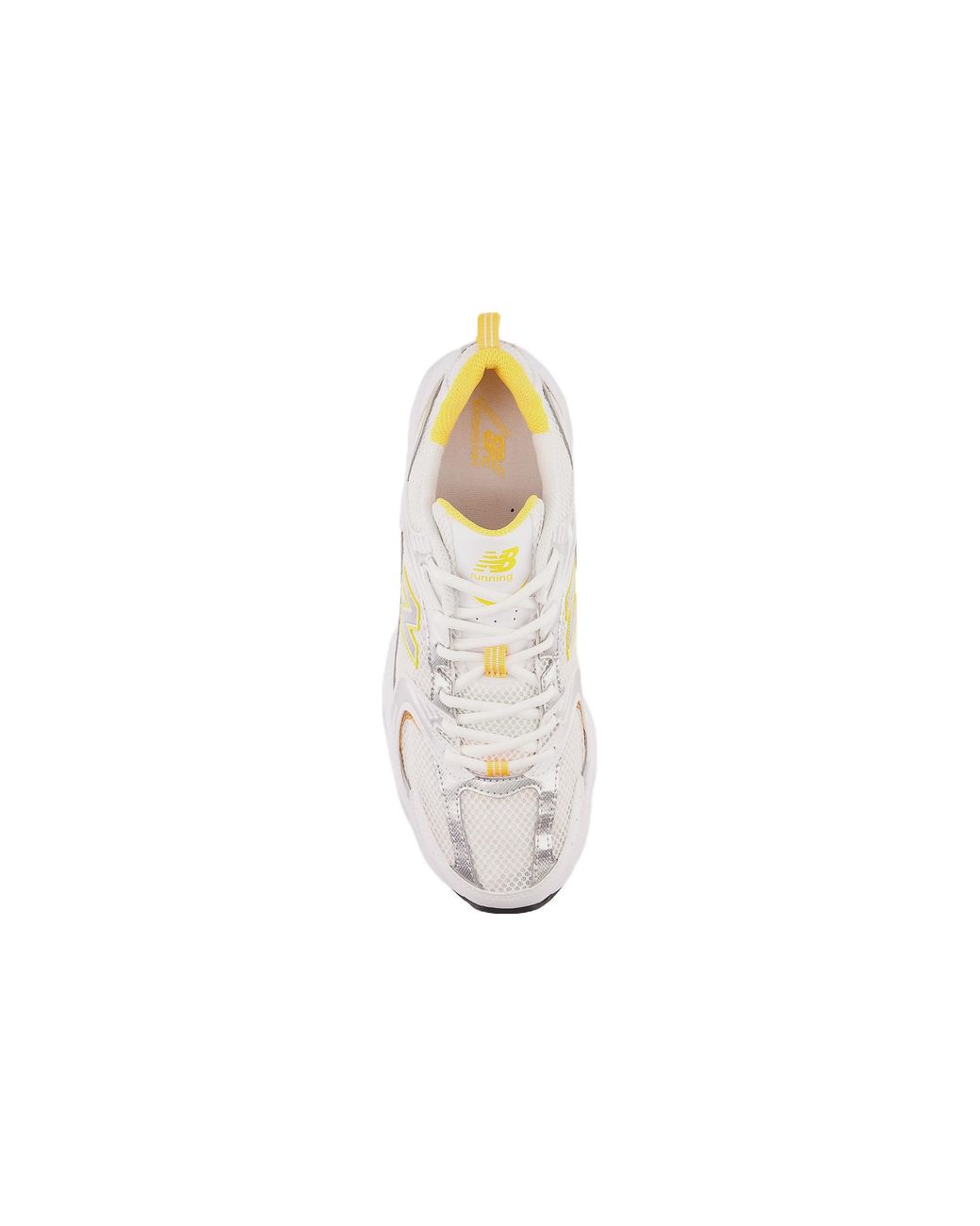 New Balance White 530 Vibrant Apricot' for men